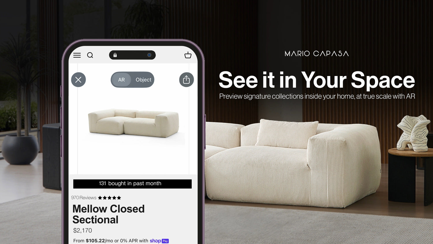 Using AR for the Perfect Modular Sofa Layout