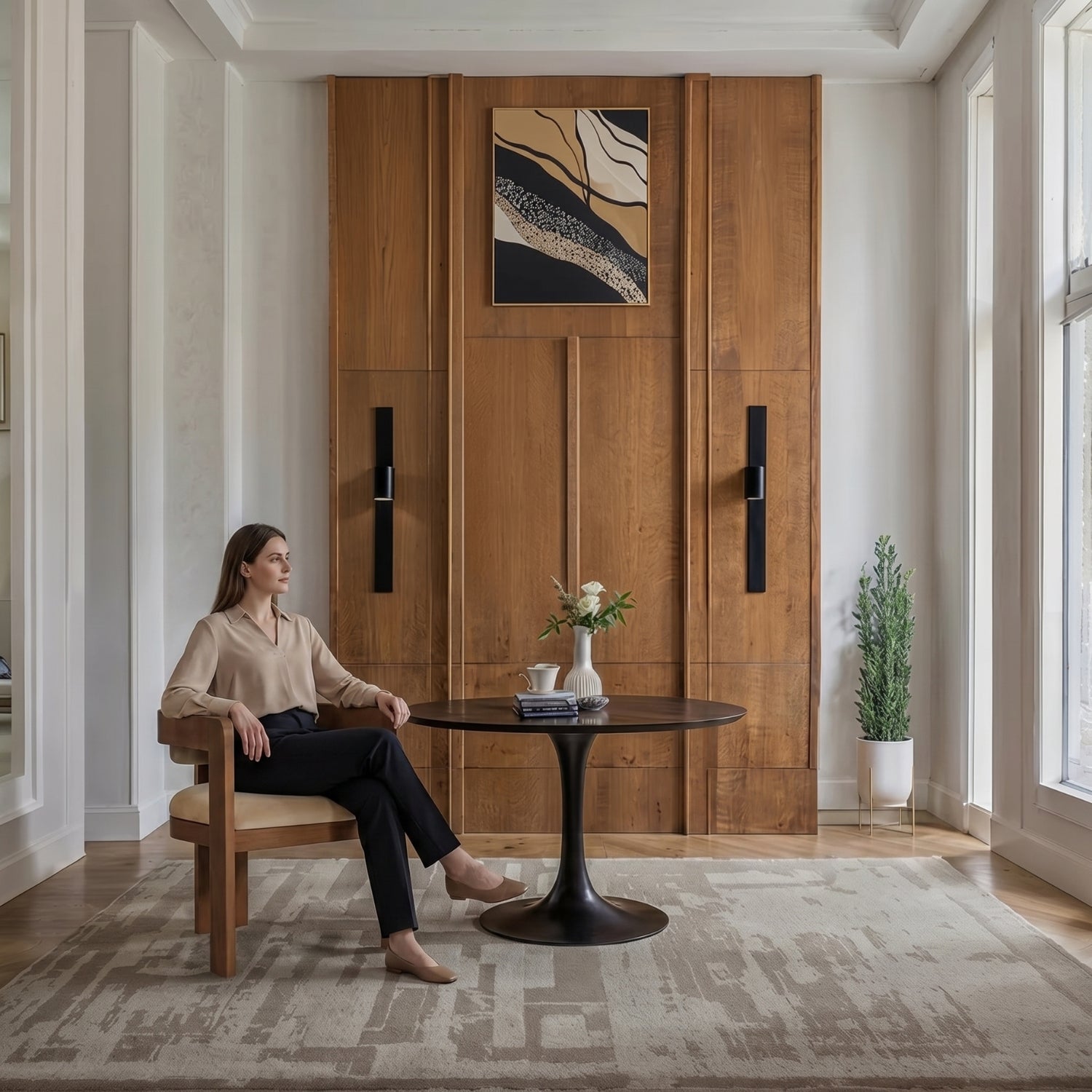 Sacha Walnut Dining Chair