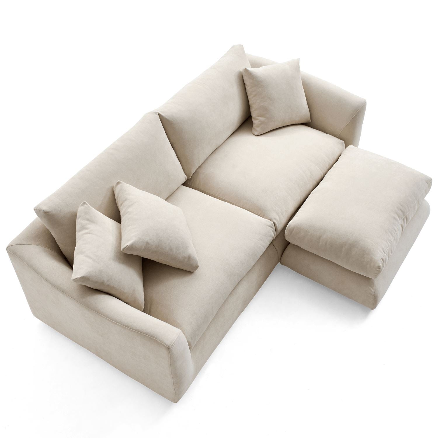 Sofa - Feathers Sofa + Ottoman - MC - Mario Capasa