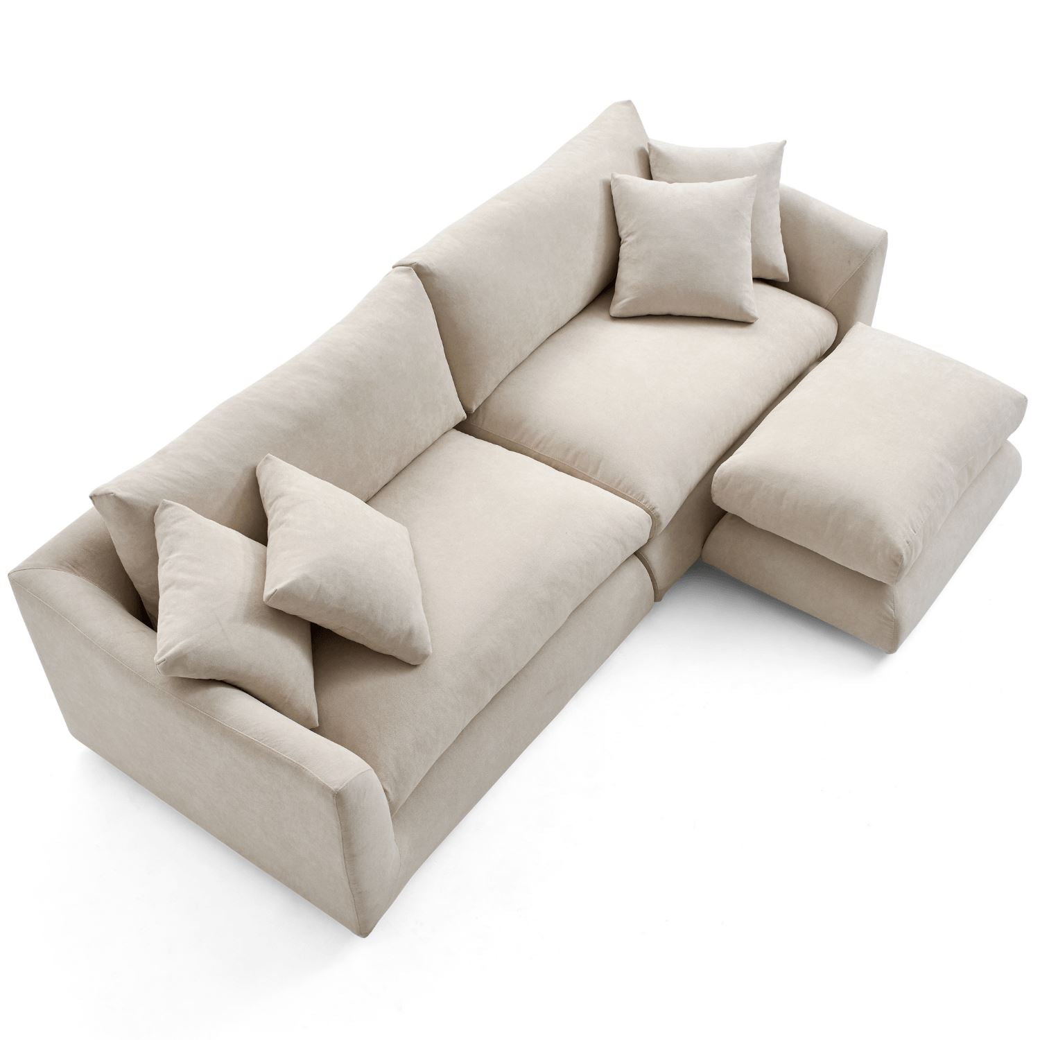 Sofa - Feathers Sofa + Ottoman - MC - Mario Capasa