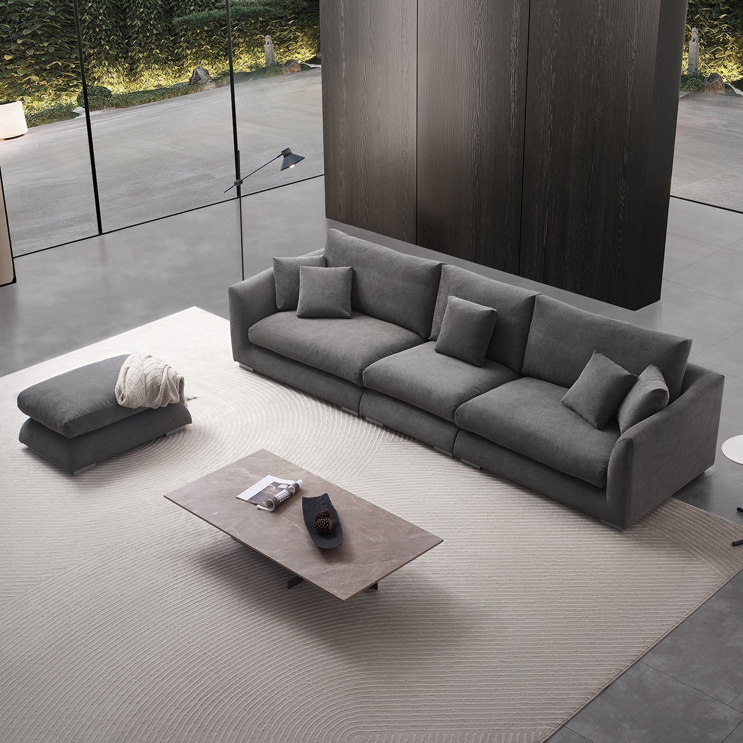 Sofa - Feathers Sofa + Ottoman - MC - Mario Capasa