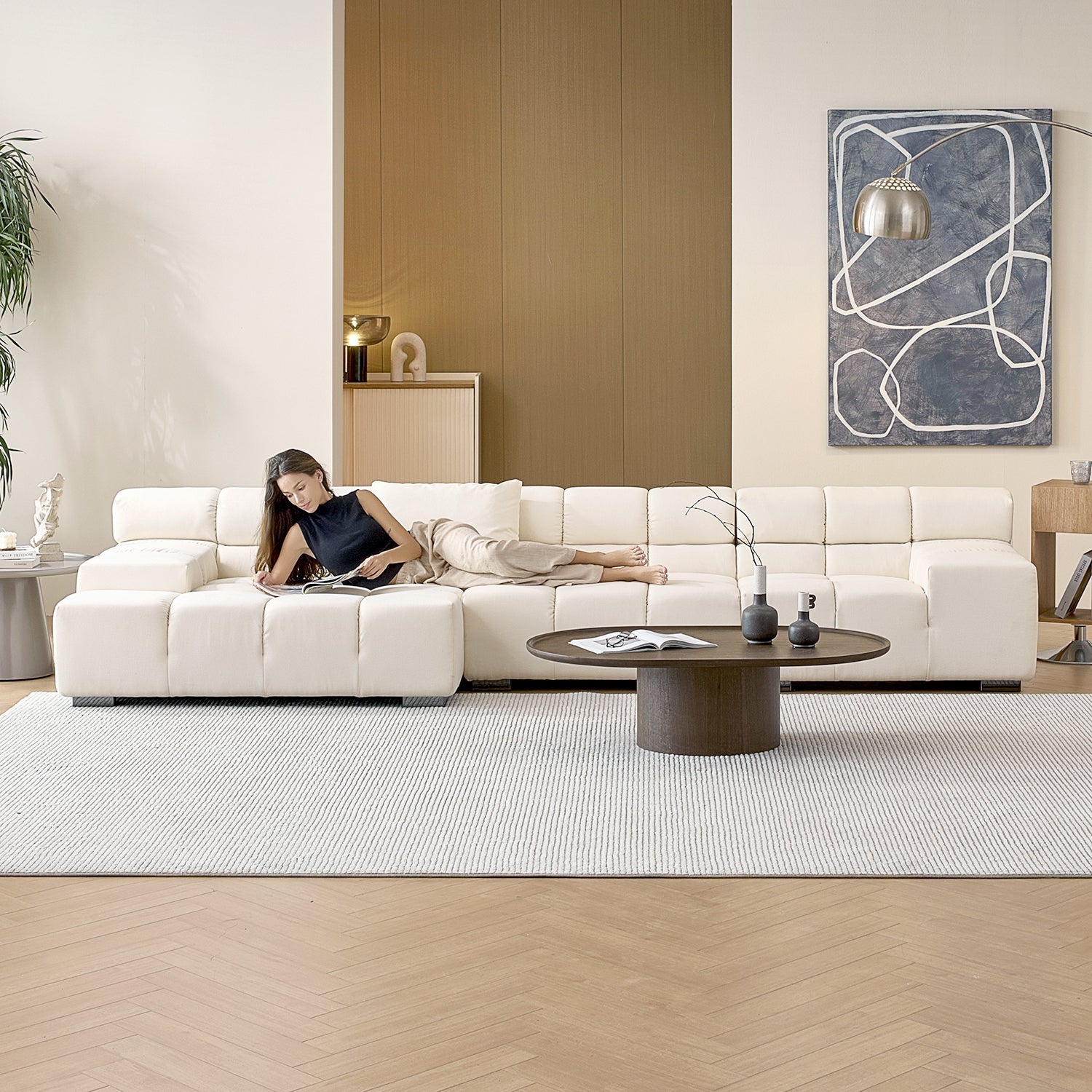 sectional - Amora Sectional Low Arm - MC - Mario Capasa