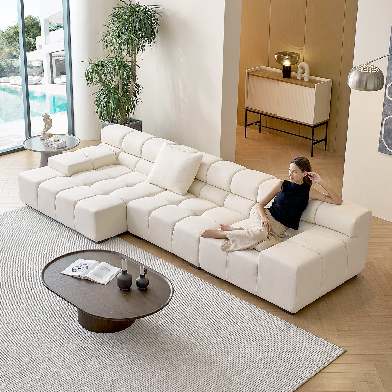 sectional - Amora Sectional Low Arm - MC - Mario Capasa
