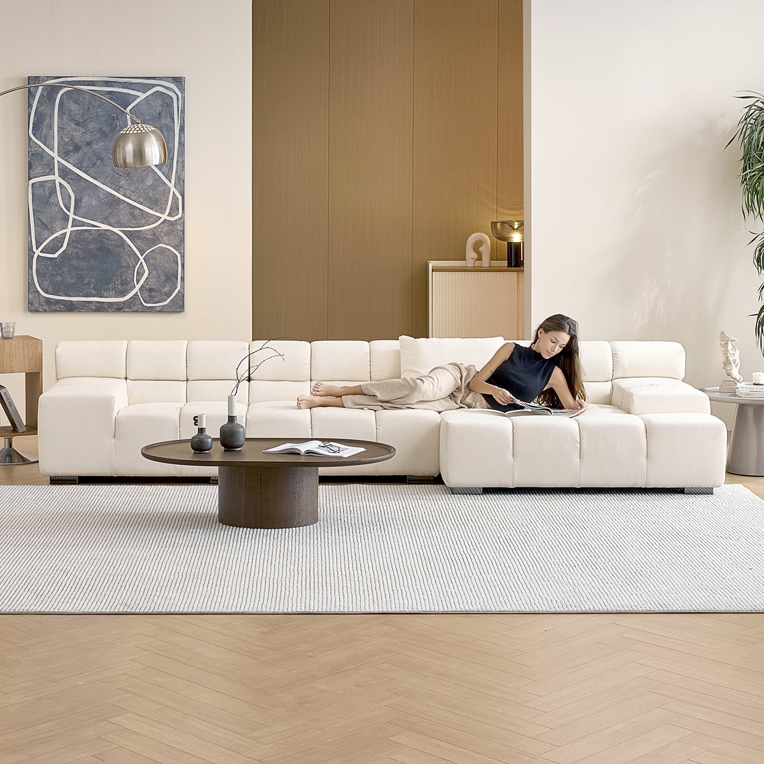 sectional - Amora Sectional Low Arm - MC - Mario Capasa