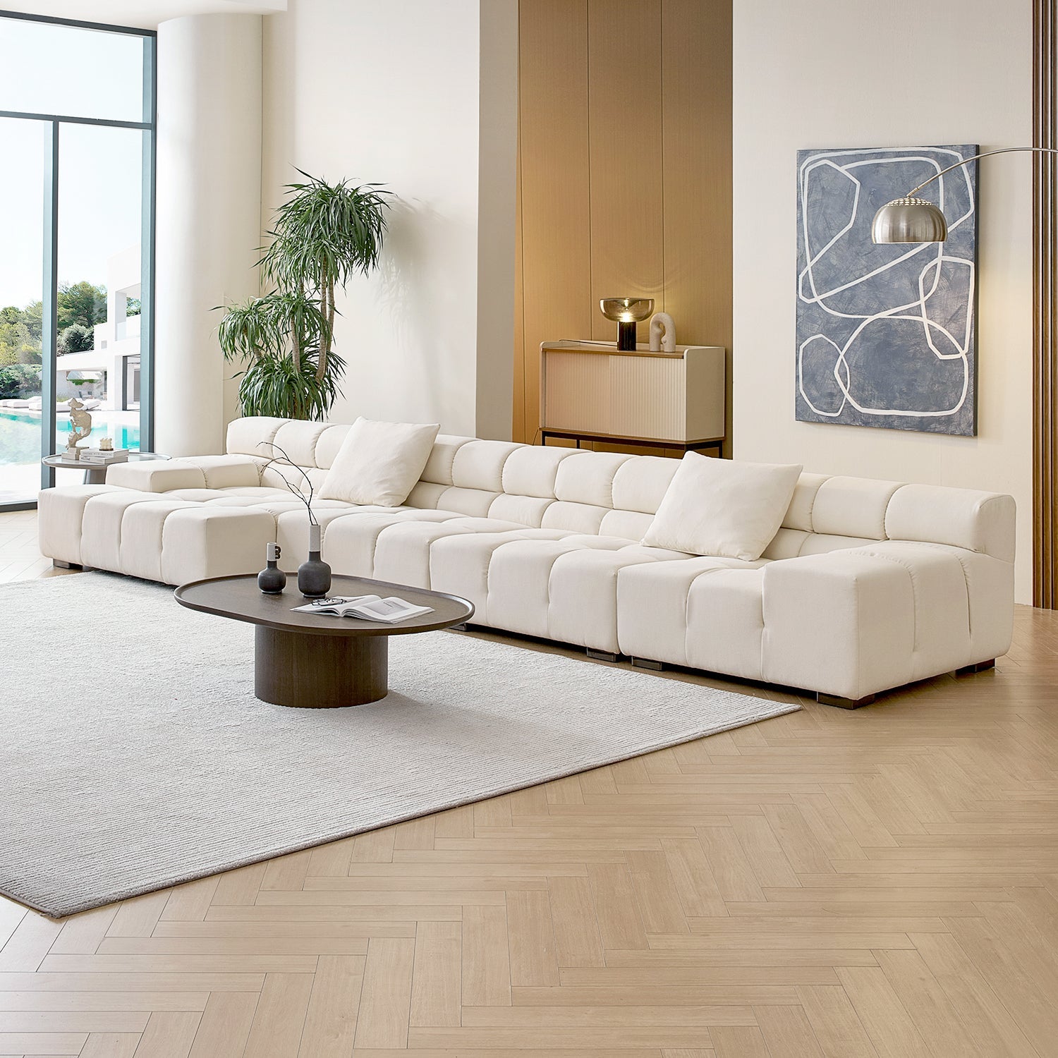 sectional - Amora Sectional Low Arm - MC - Mario Capasa