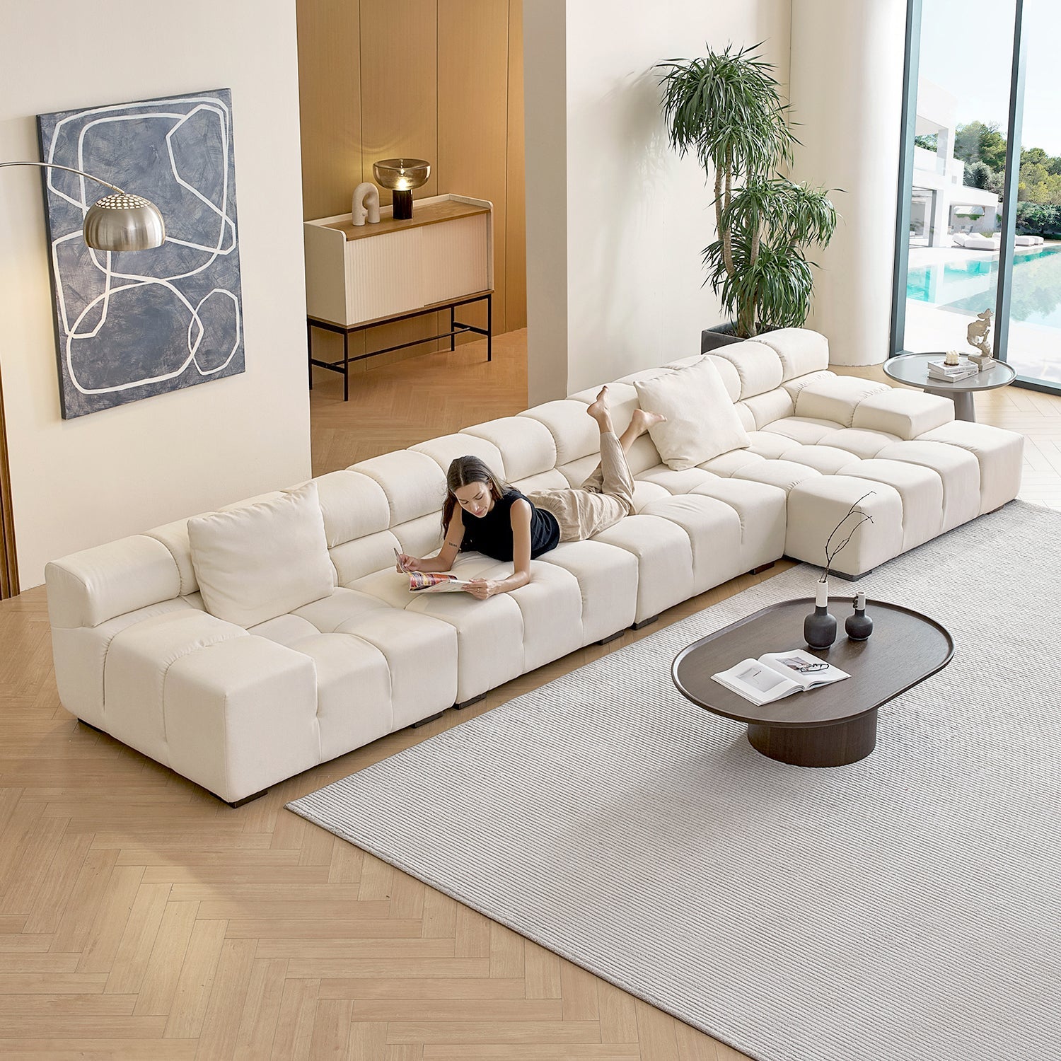 sectional - Amora Sectional Low Arm - MC - Mario Capasa