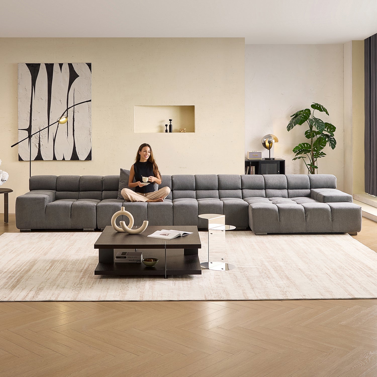 sectional - Amora Sectional Low Arm - MC - Mario Capasa