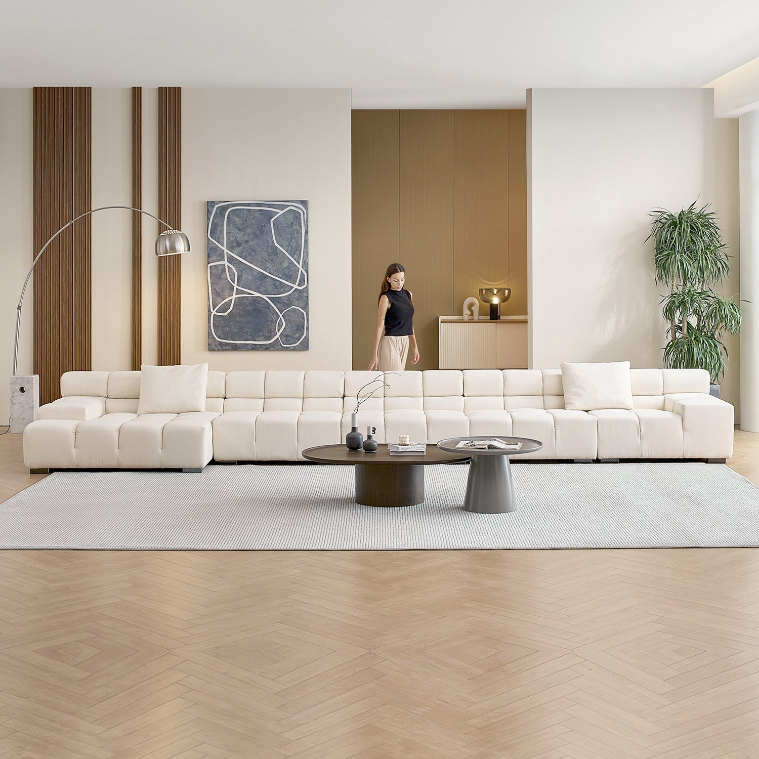 sectional - Amora Sectional Low Arm - MC - Mario Capasa