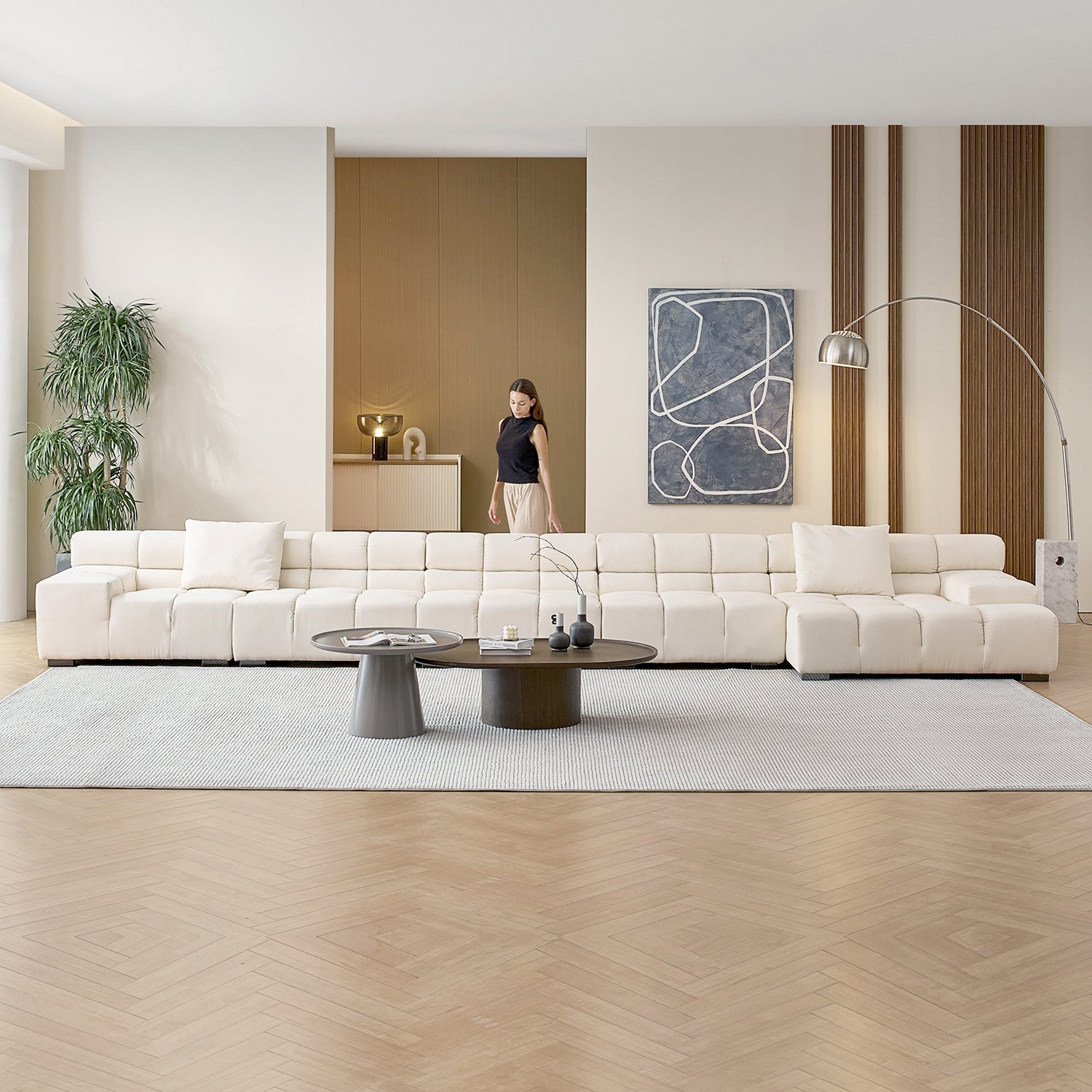 sectional - Amora Sectional Low Arm - MC - Mario Capasa