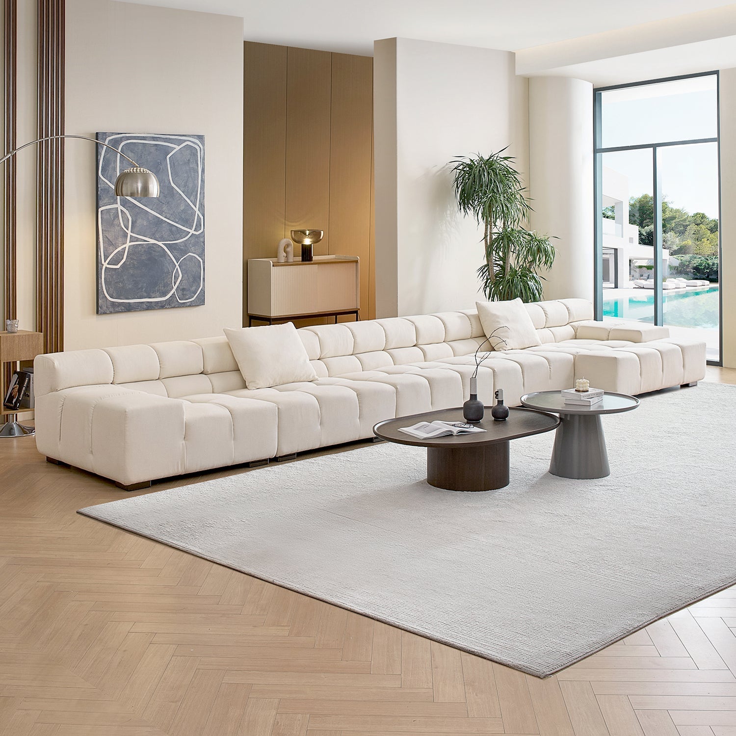 sectional - Amora Sectional Low Arm - MC - Mario Capasa