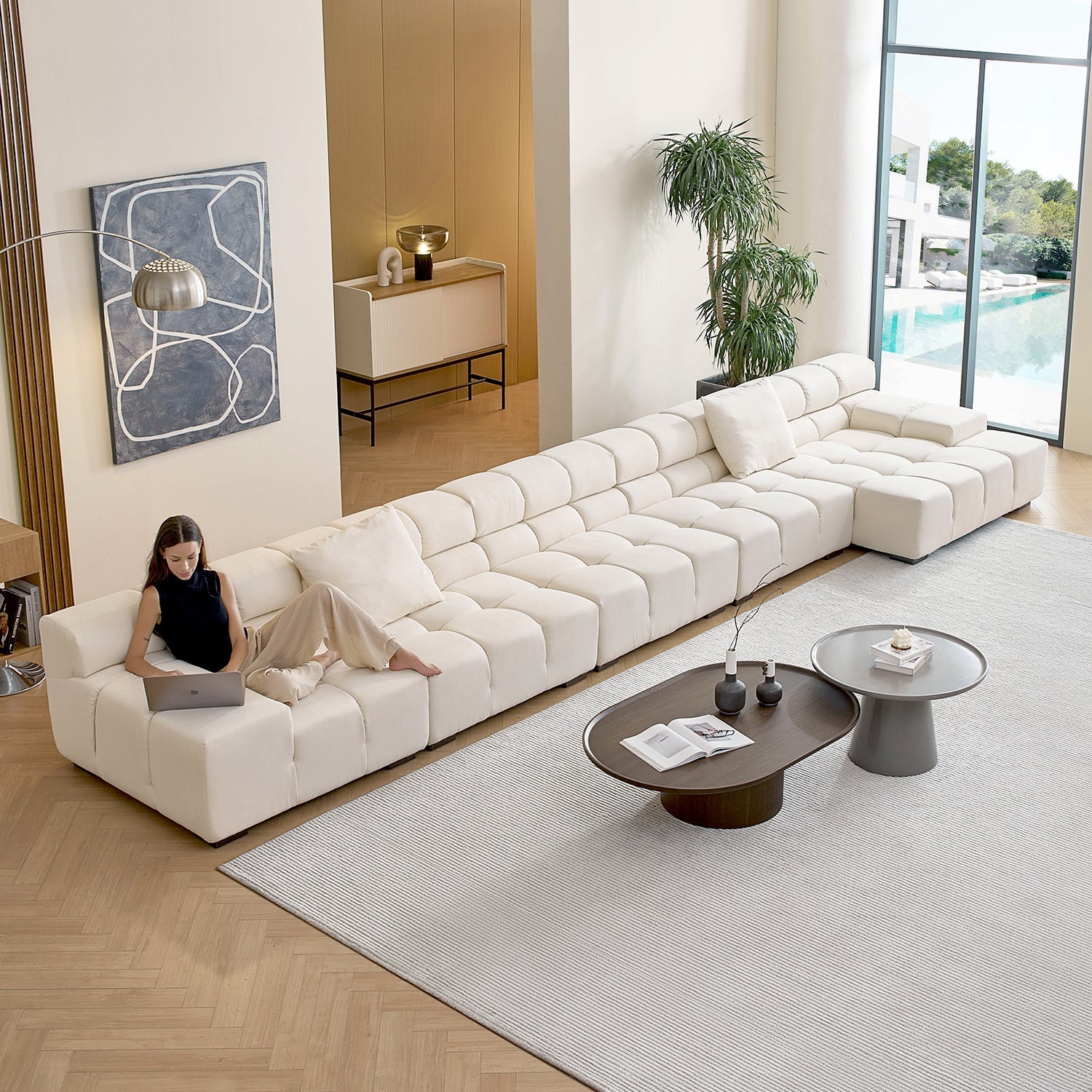 sectional - Amora Sectional Low Arm - MC - Mario Capasa