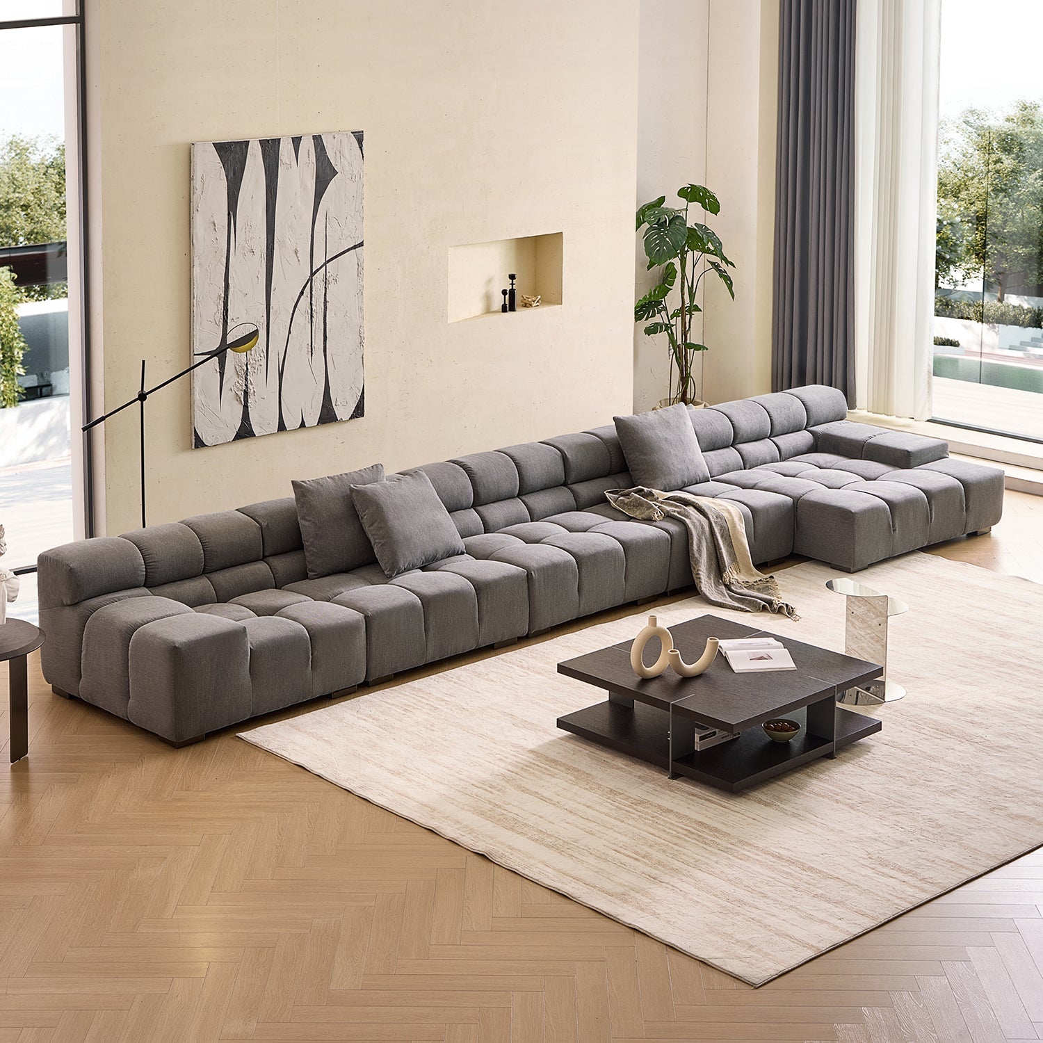sectional - Amora Sectional Low Arm - MC - Mario Capasa