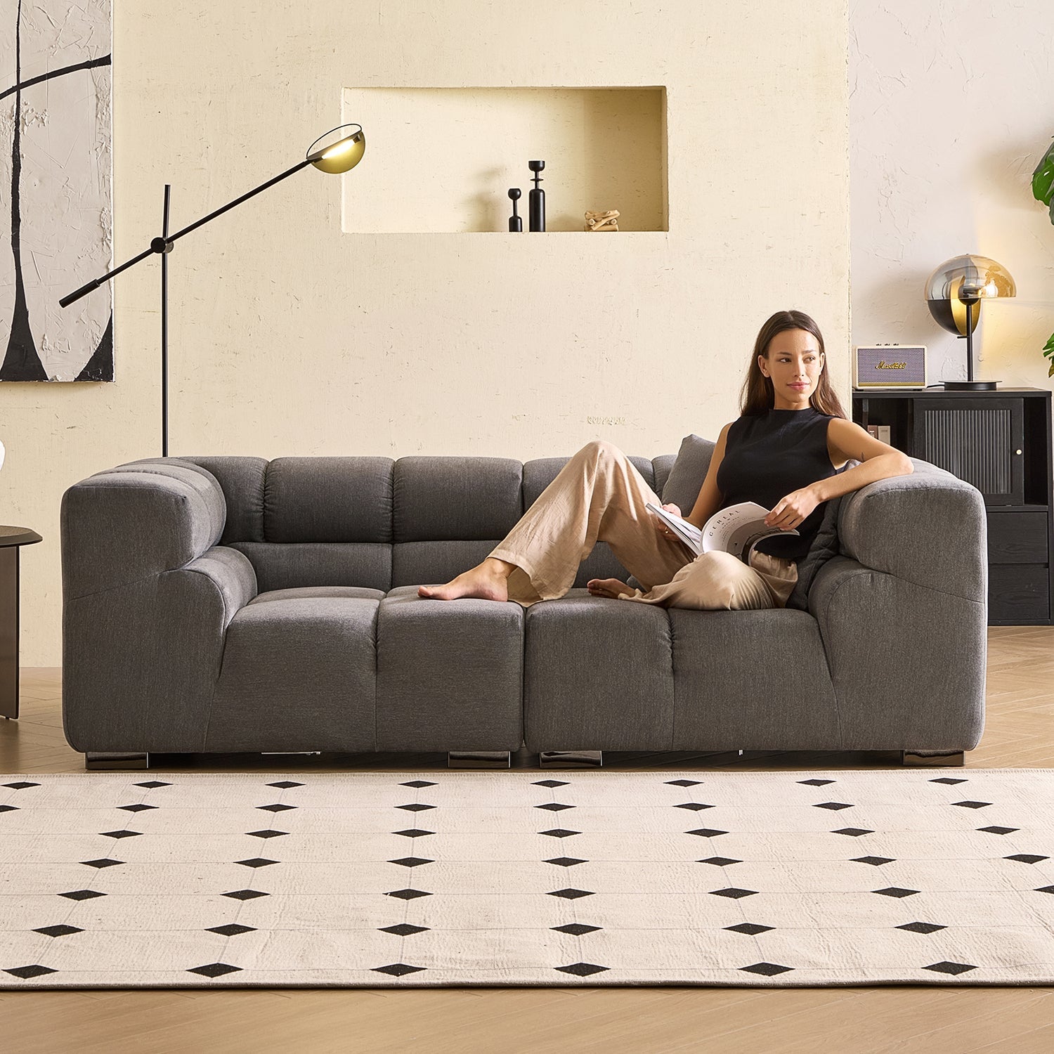 Sofa - Amora Sofa High Arms - MC - Mario Capasa