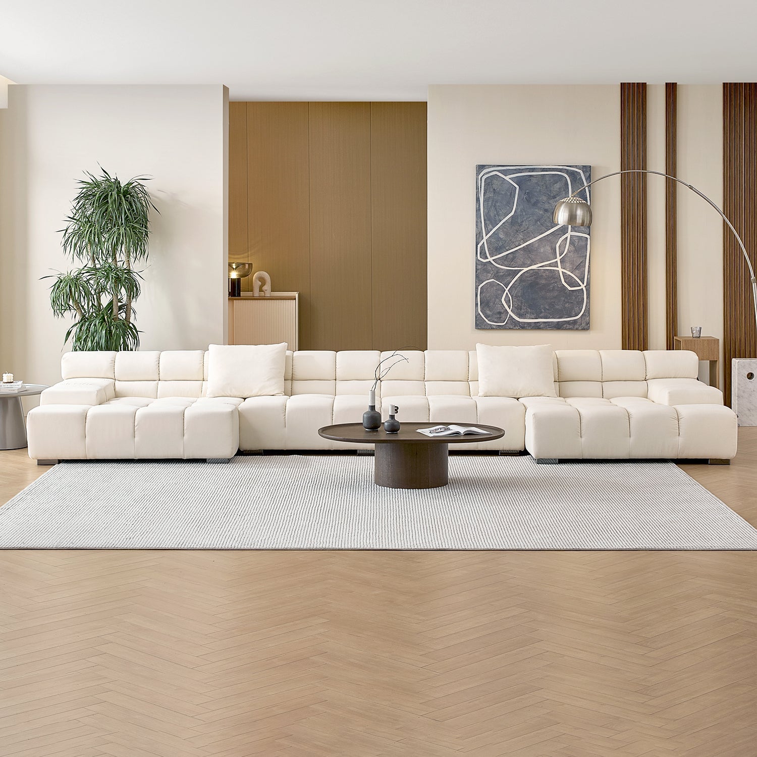 sectional - Amora U Sectional Low Arm - MC - Mario Capasa