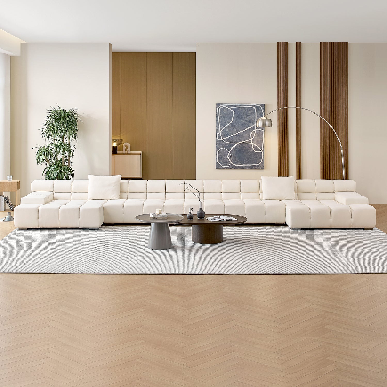 sectional - Amora U Sectional Low Arm - MC - Mario Capasa