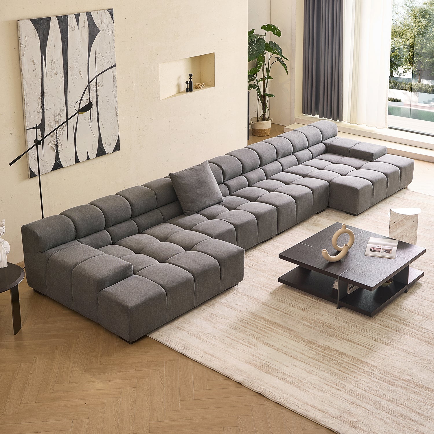 sectional - Amora U Sectional Low Arm - MC - Mario Capasa