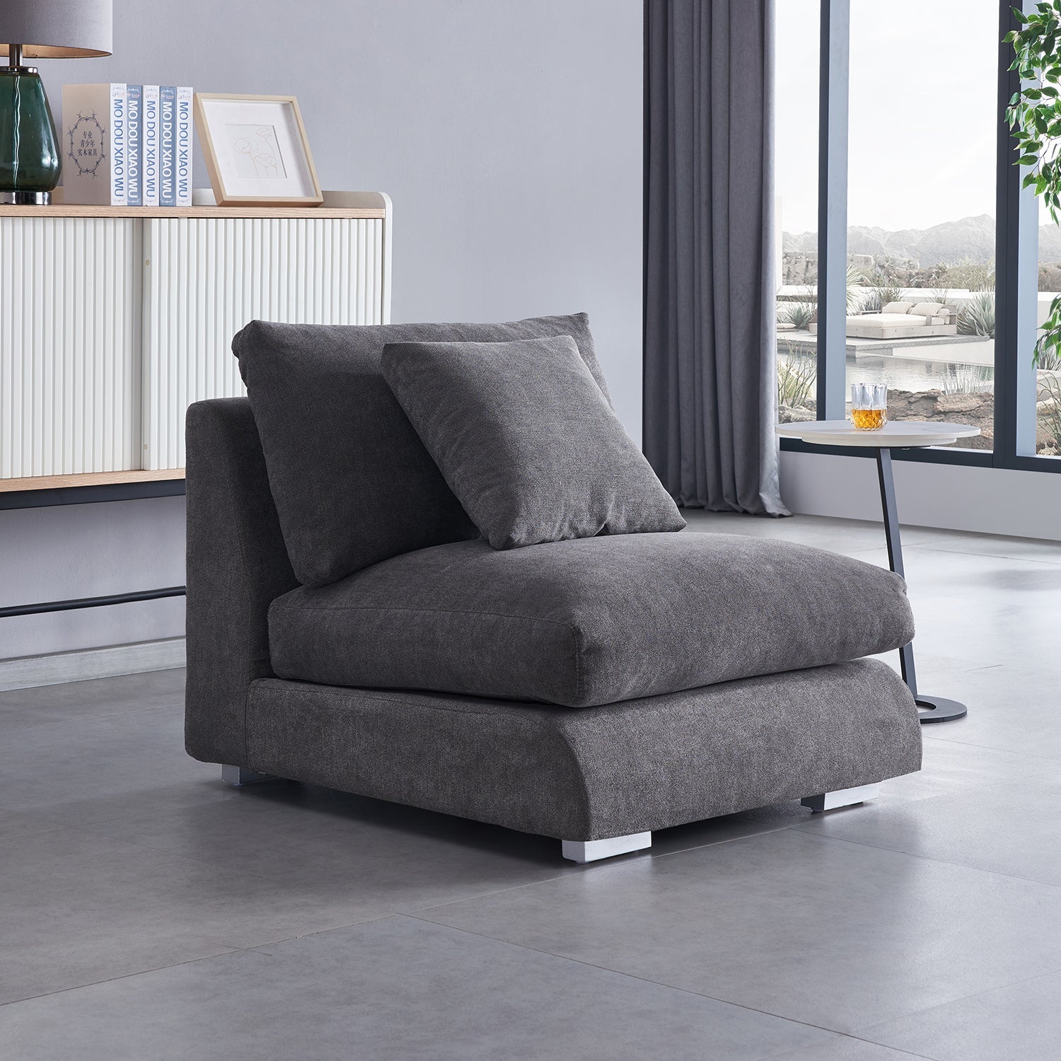 Modular - Feathers 1 - Seater - Armless - MC - Mario Capasa
