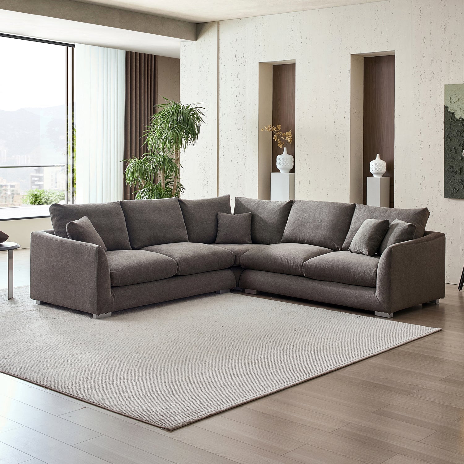 Sofa - Feathers L Sectional - MC - Mario Capasa