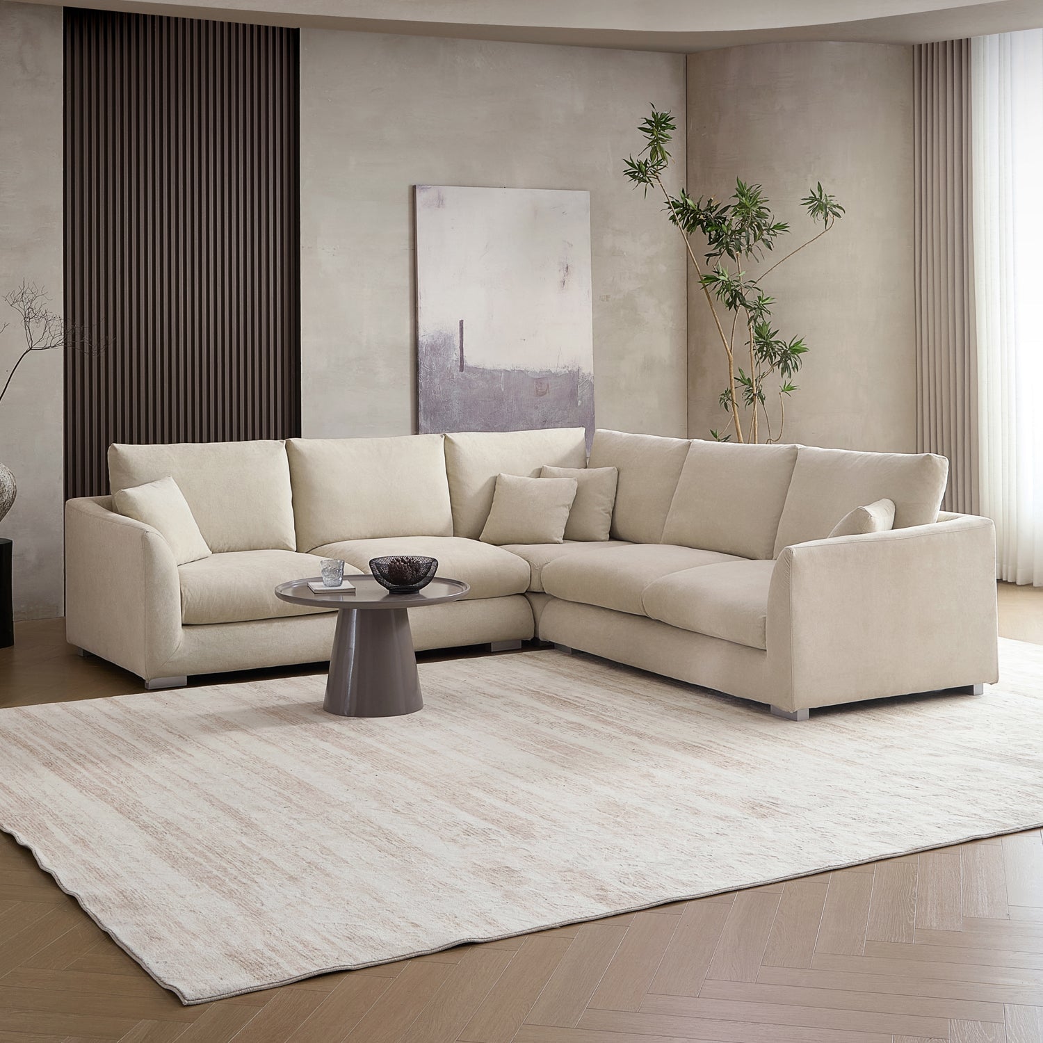 Sofa - Feathers L Sectional - MC - Mario Capasa