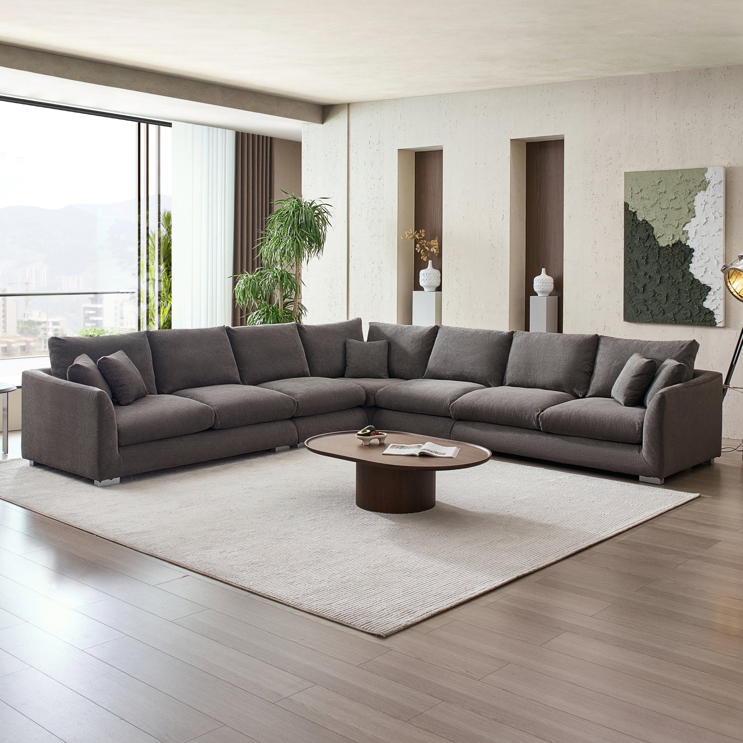 Sofa - Feathers L Sectional - MC - Mario Capasa