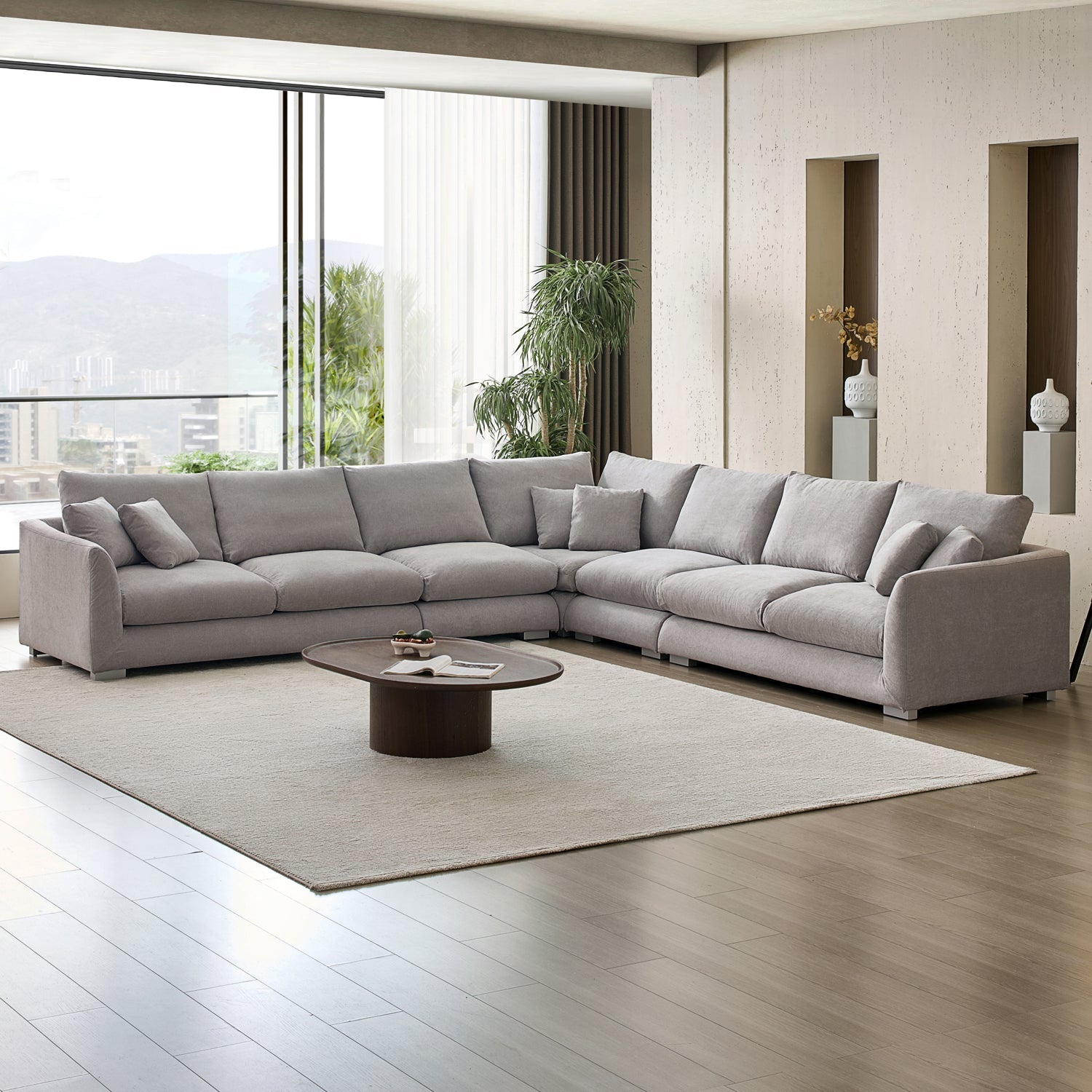 Sofa - Feathers L Sectional - MC - Mario Capasa