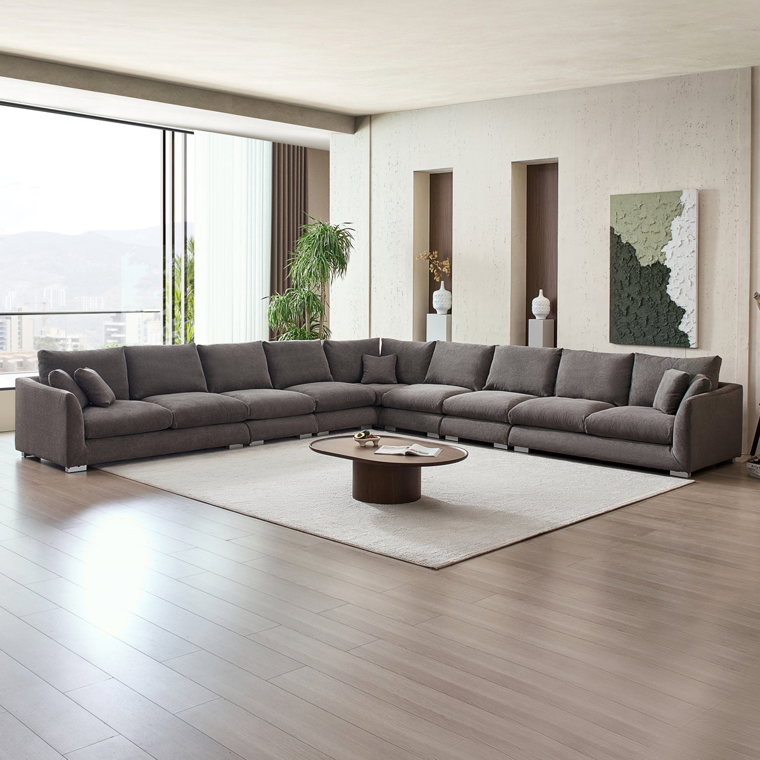 Sofa - Feathers L Sectional - MC - Mario Capasa