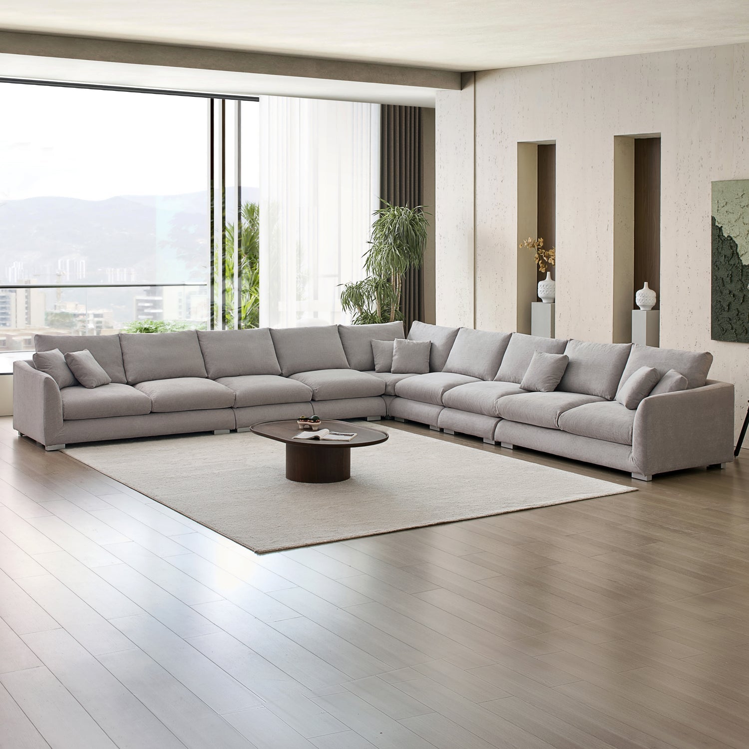 Sofa - Feathers L Sectional - MC - Mario Capasa