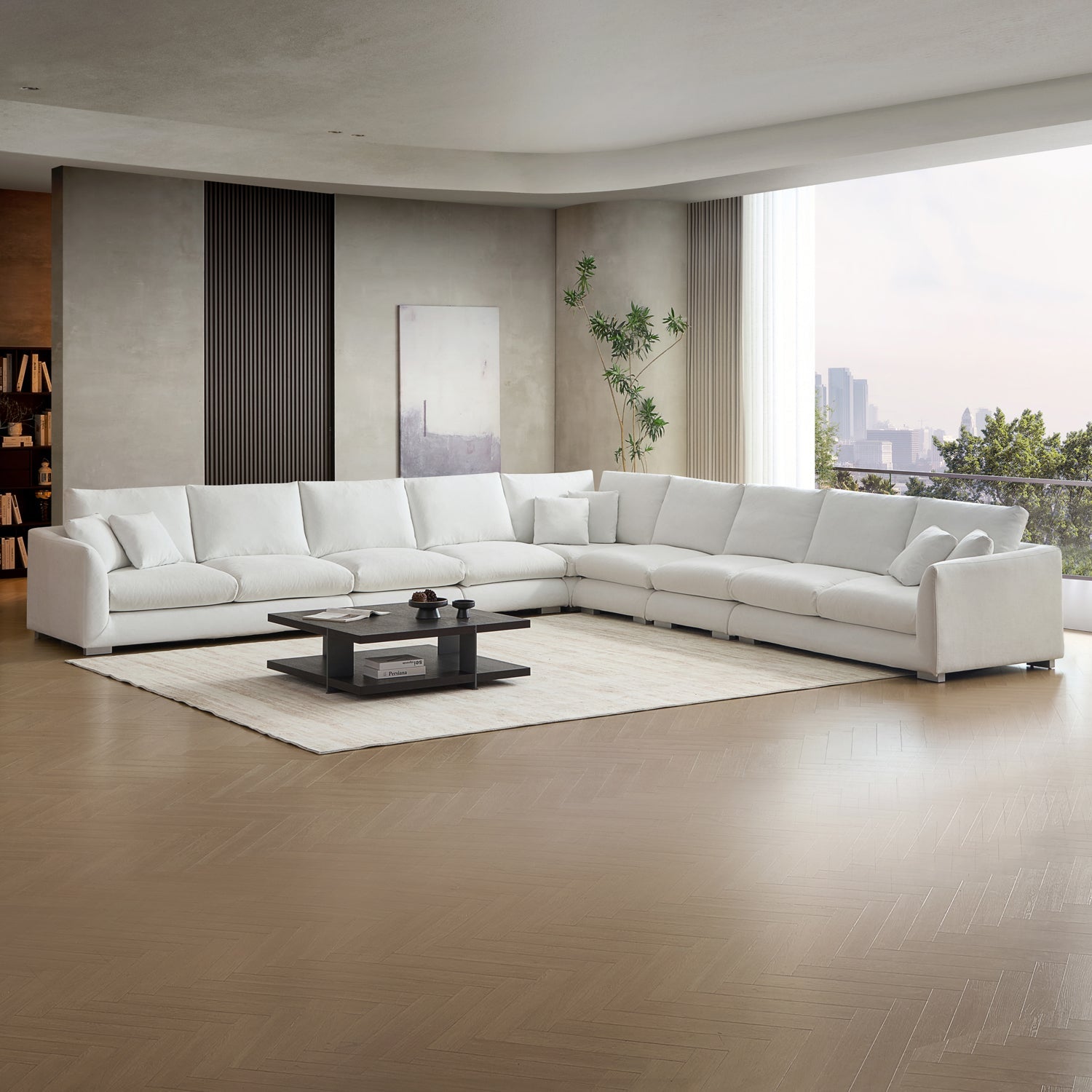 Sofa - Feathers L Sectional - MC - Mario Capasa