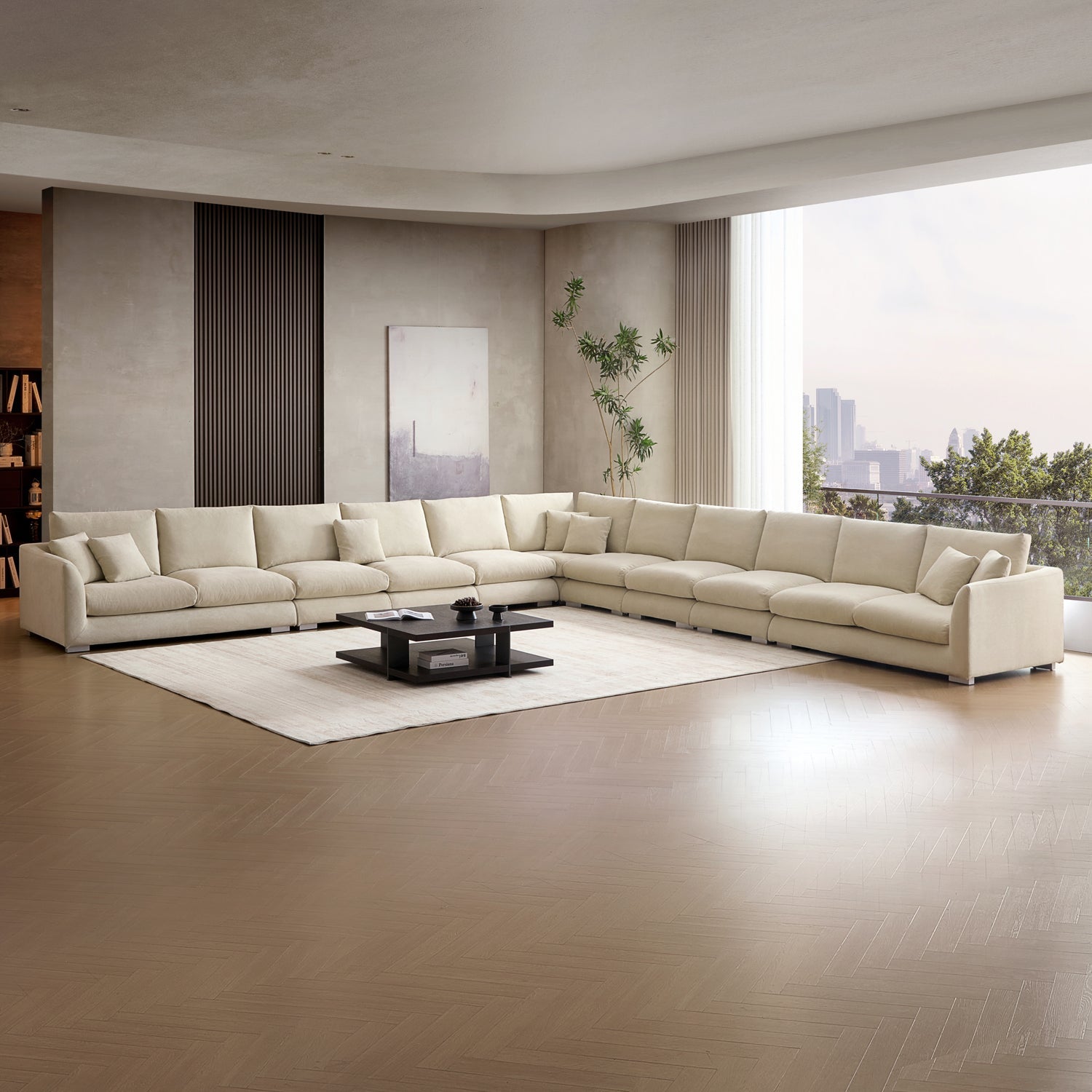 Sofa - Feathers L Sectional - MC - Mario Capasa