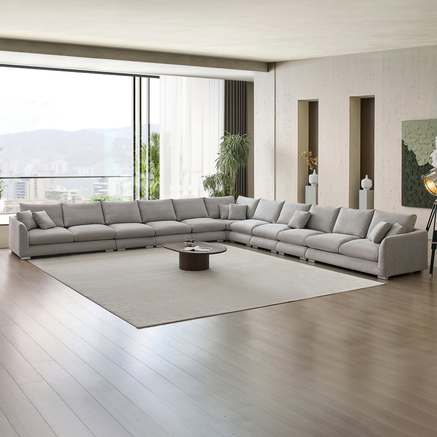 Sofa - Feathers L Sectional - MC - Mario Capasa