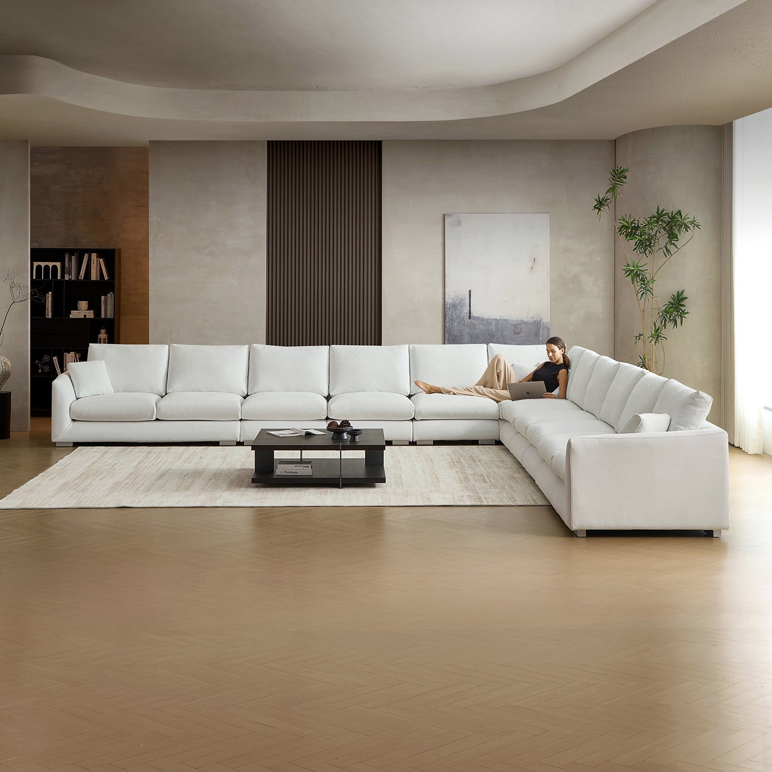 Sofa - Feathers L Sectional - MC - Mario Capasa