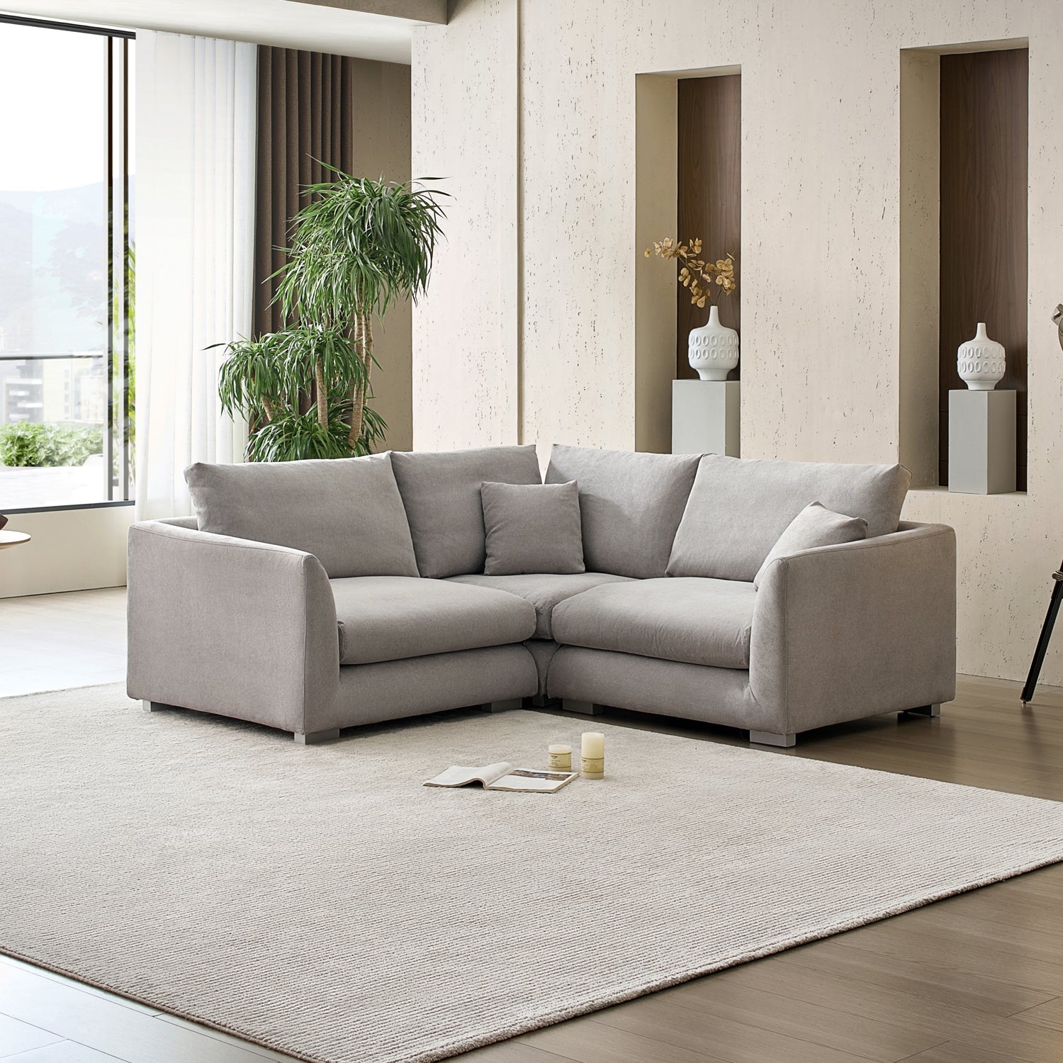Sofa - Feathers L Sectional - MC - Mario Capasa