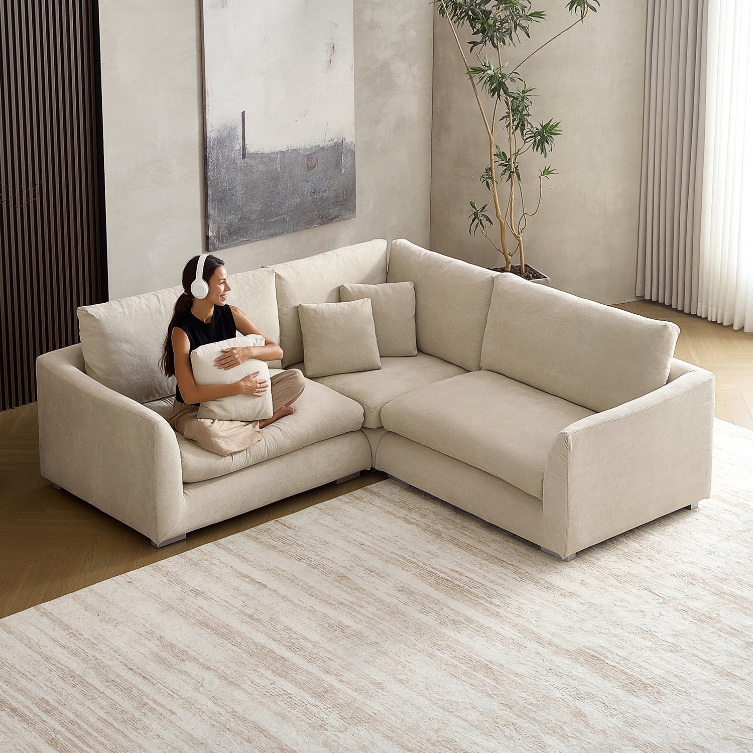 Sofa - Feathers L Sectional - MC - Mario Capasa