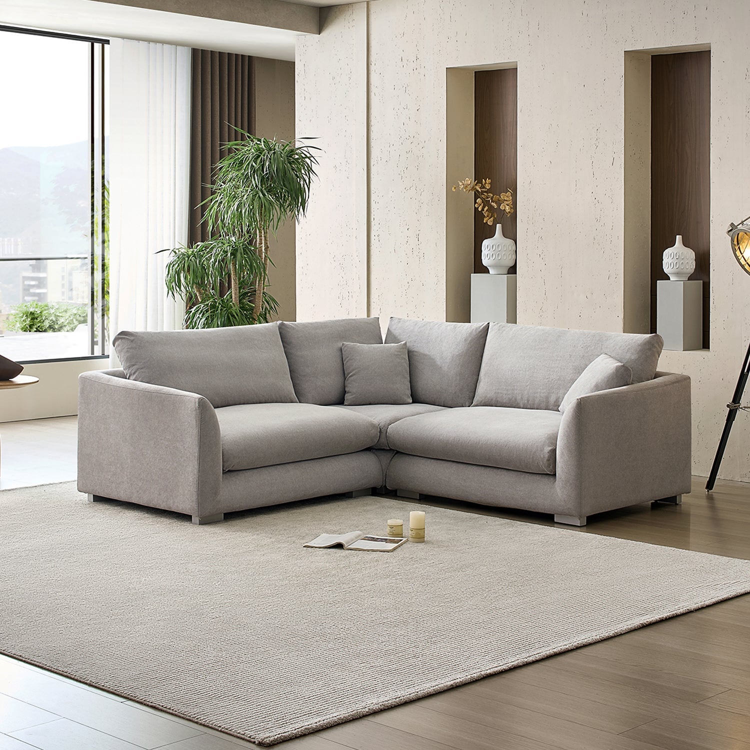 Sofa - Feathers L Sectional - MC - Mario Capasa