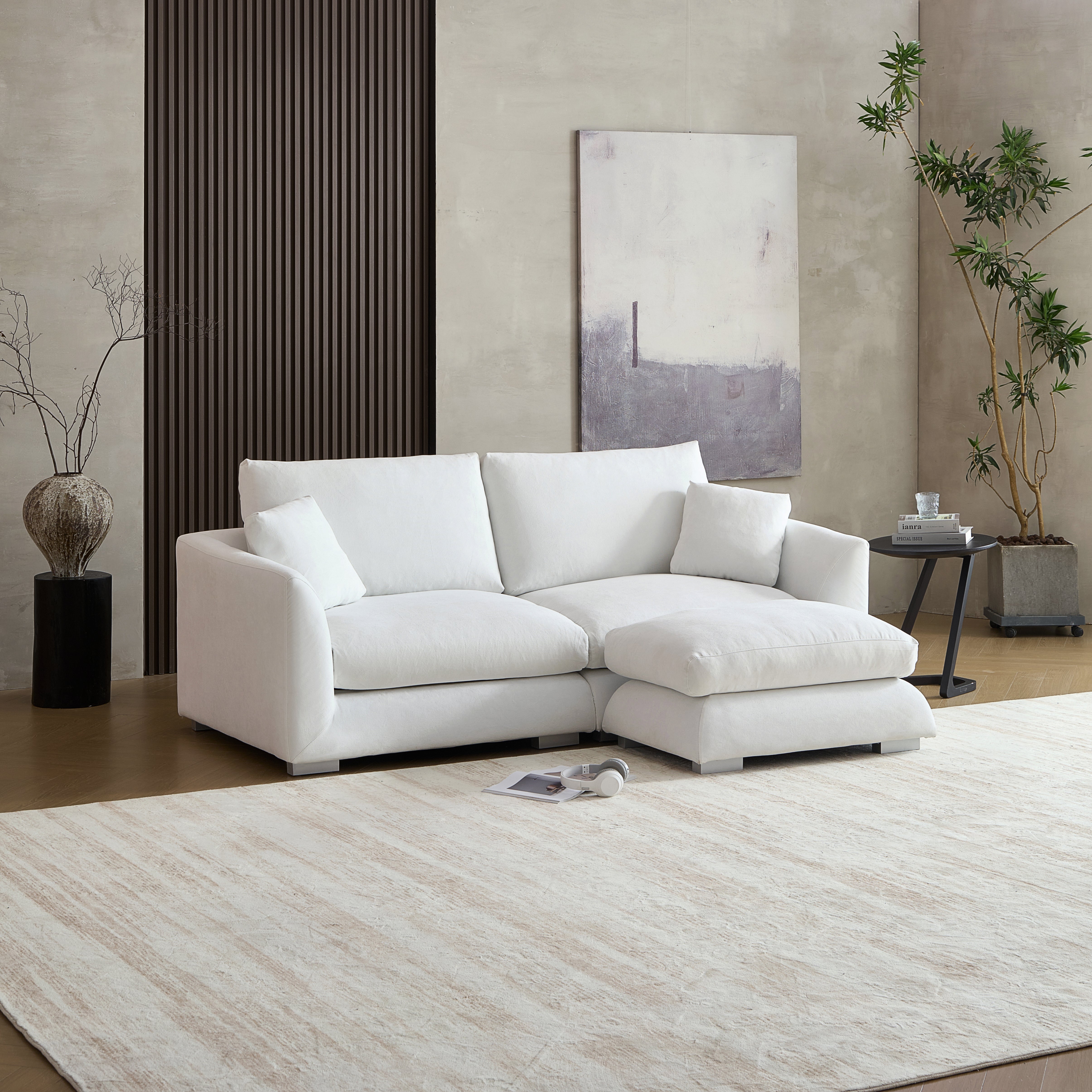 Sofa - Feathers Sofa + Ottoman - MC - Mario Capasa