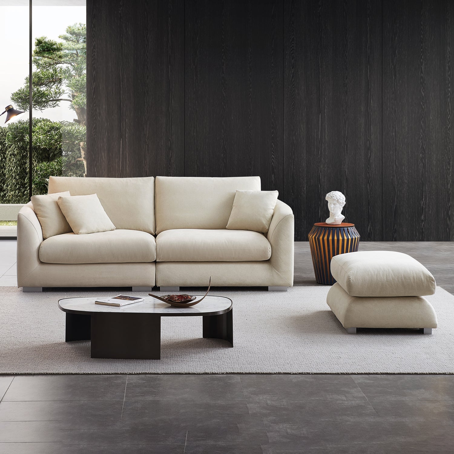 Sofa - Feathers Sofa + Ottoman - MC - Mario Capasa