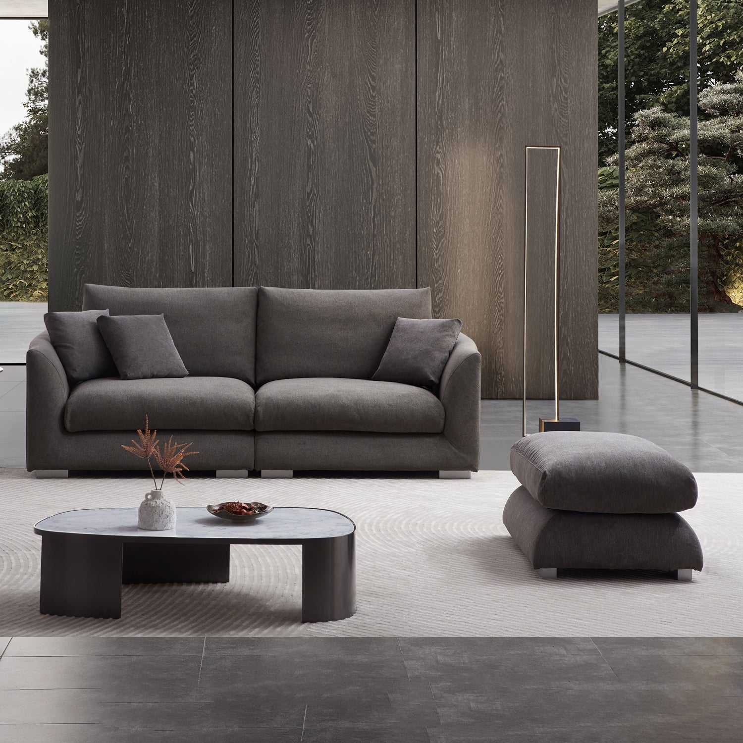 Sofa - Feathers Sofa + Ottoman - MC - Mario Capasa