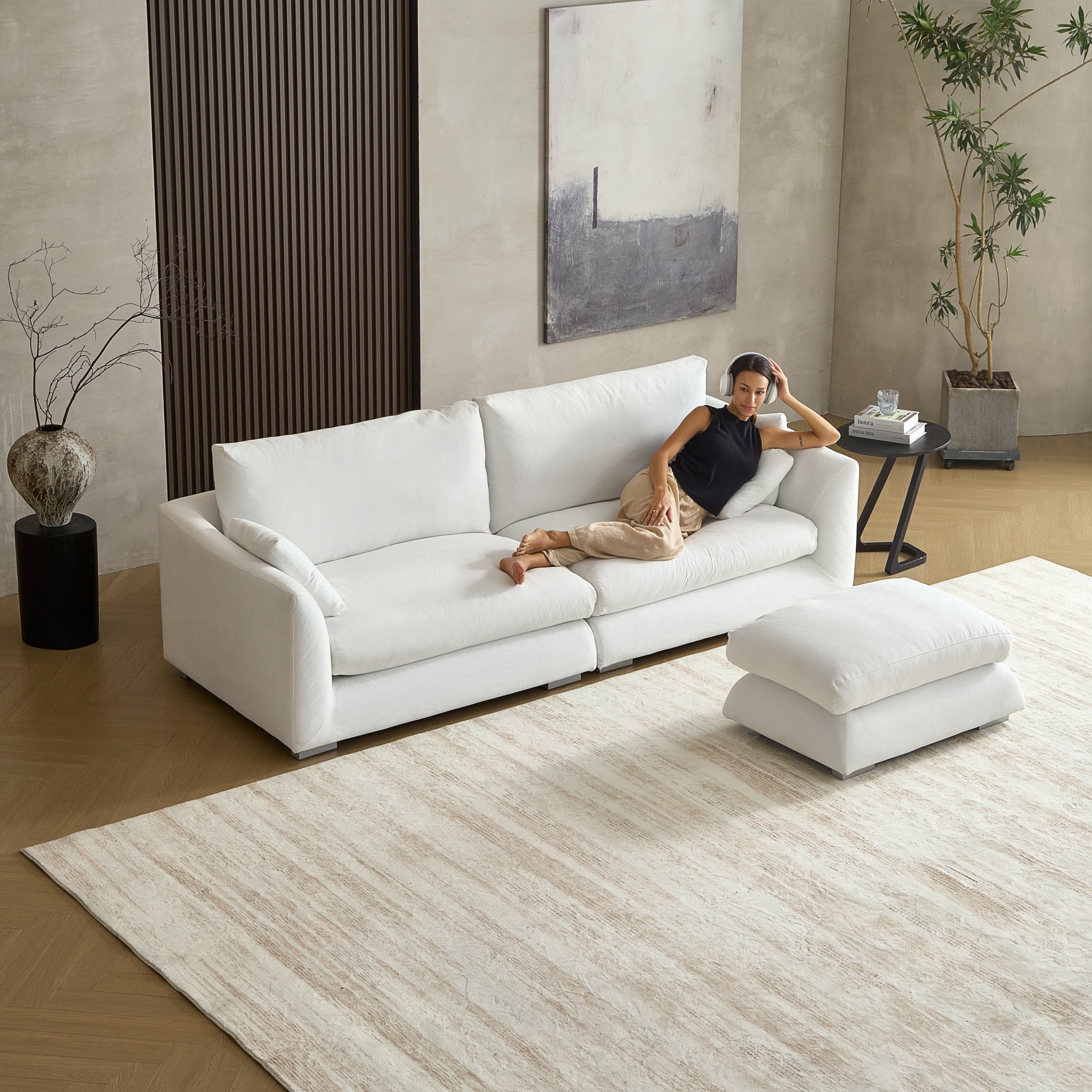 Sofa - Feathers Sofa + Ottoman - MC - Mario Capasa