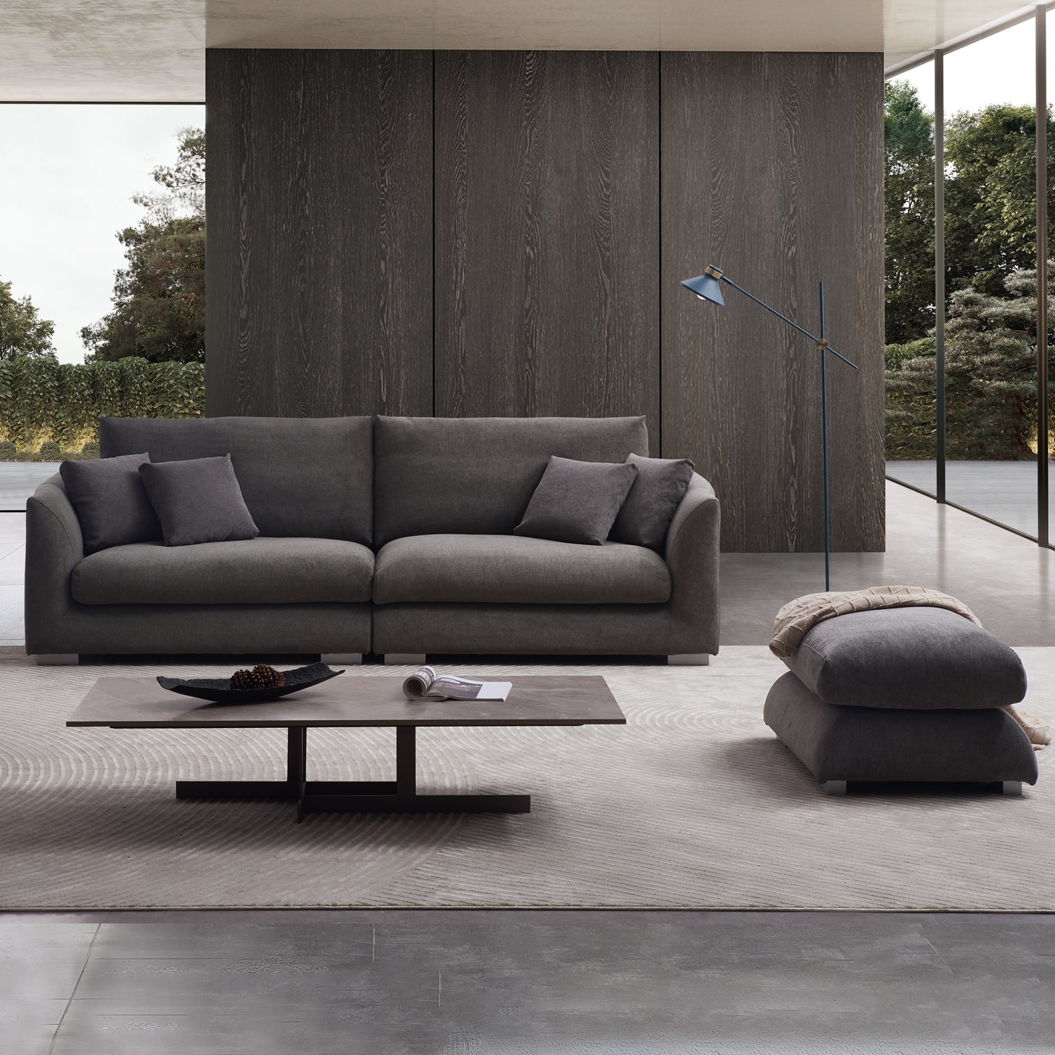 Sofa - Feathers Sofa + Ottoman - MC - Mario Capasa