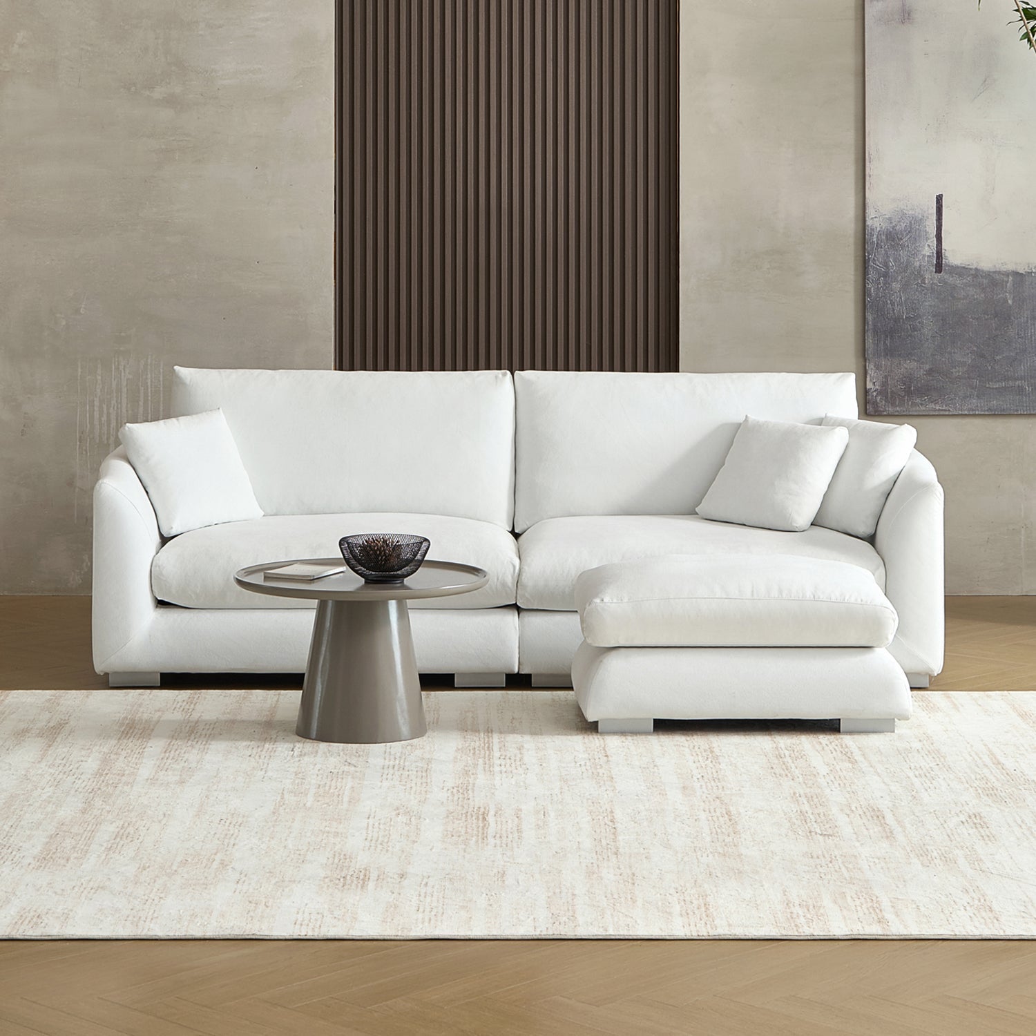 Sofa - Feathers Sofa + Ottoman - MC - Mario Capasa