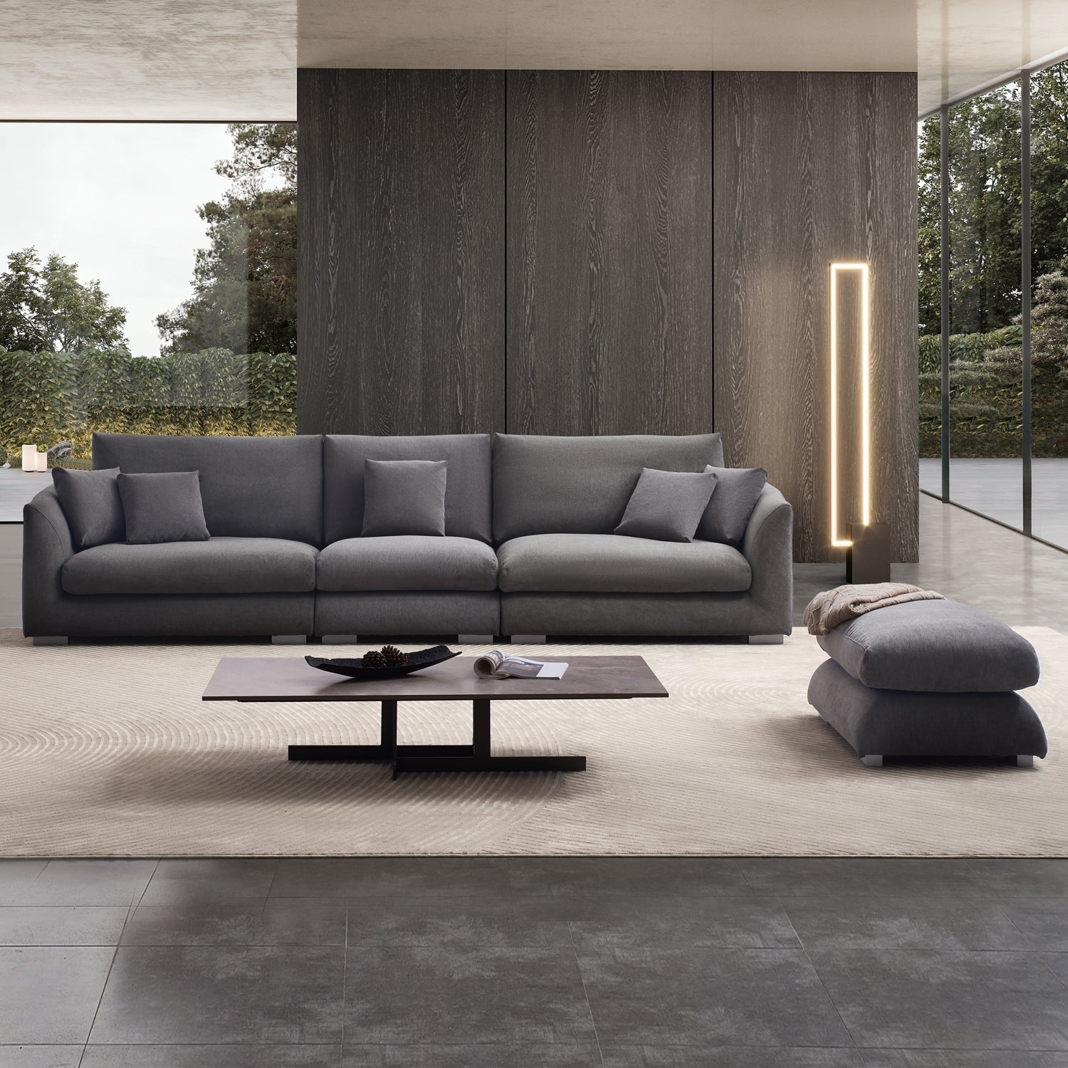 Sofa - Feathers Sofa + Ottoman - MC - Mario Capasa