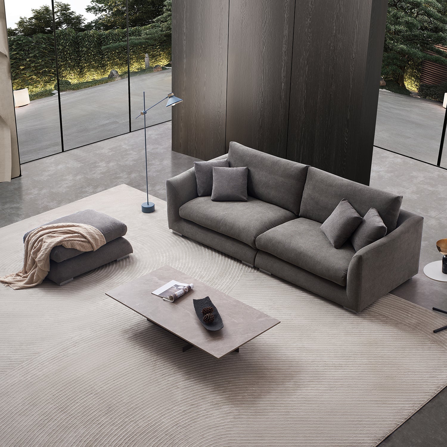 Sofa - Feathers Sofa + Ottoman - MC - Mario Capasa