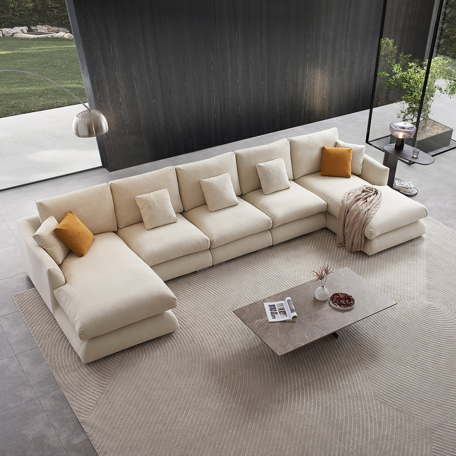 sectional - Feathers U - Sectional - MC - Mario Capasa