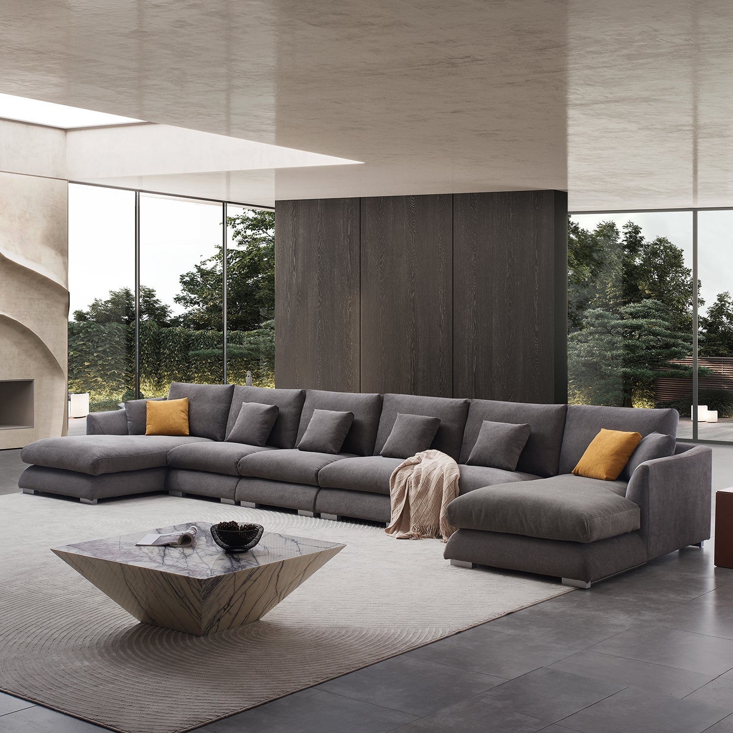 sectional - Feathers U - Sectional - MC - Mario Capasa