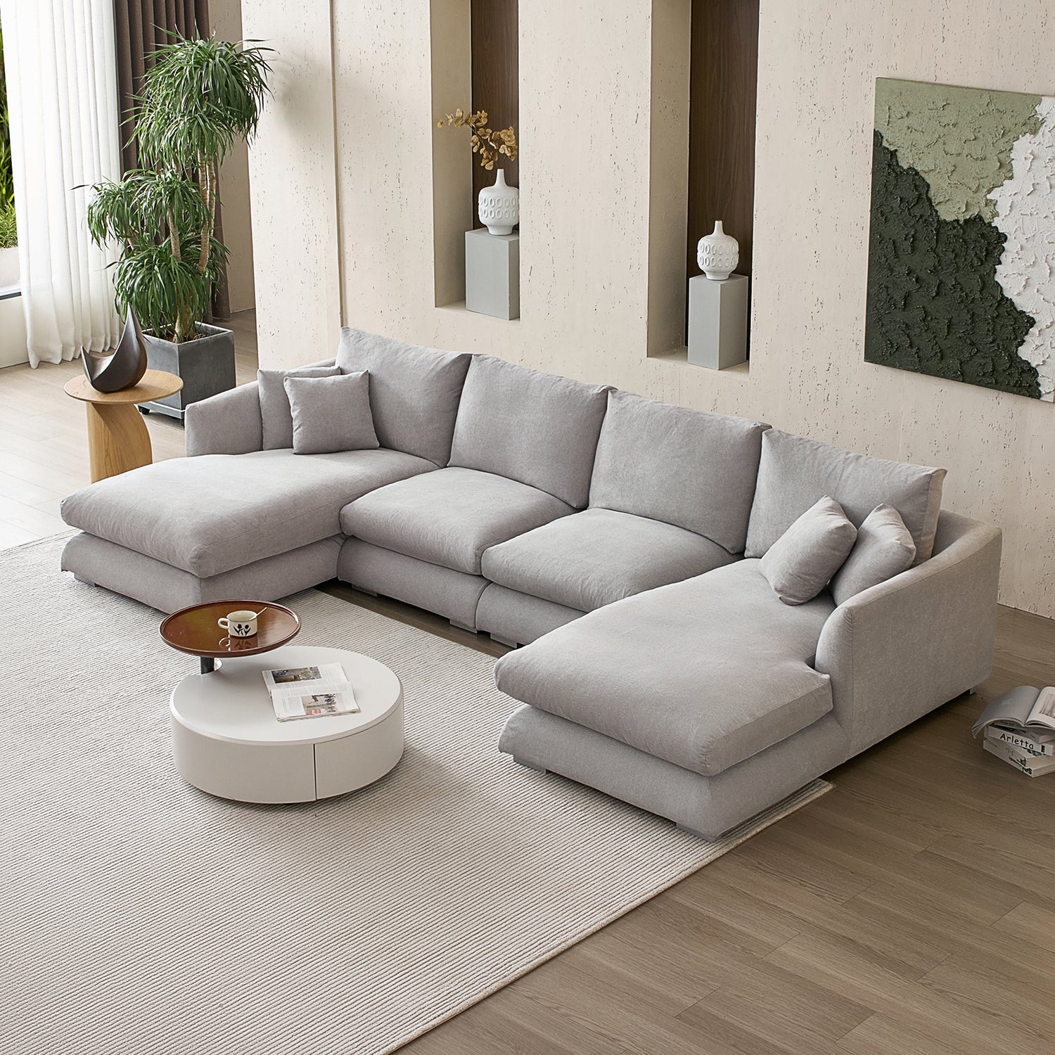 sectional - Feathers U - Sectional - MC - Mario Capasa
