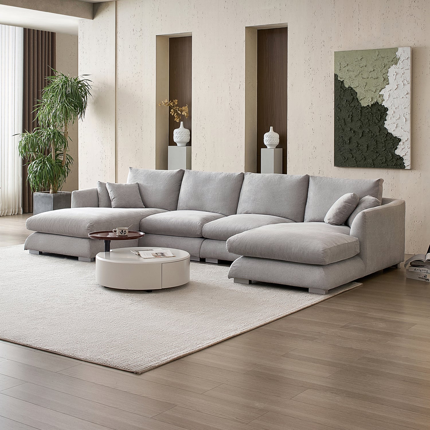 sectional - Feathers U - Sectional - MC - Mario Capasa