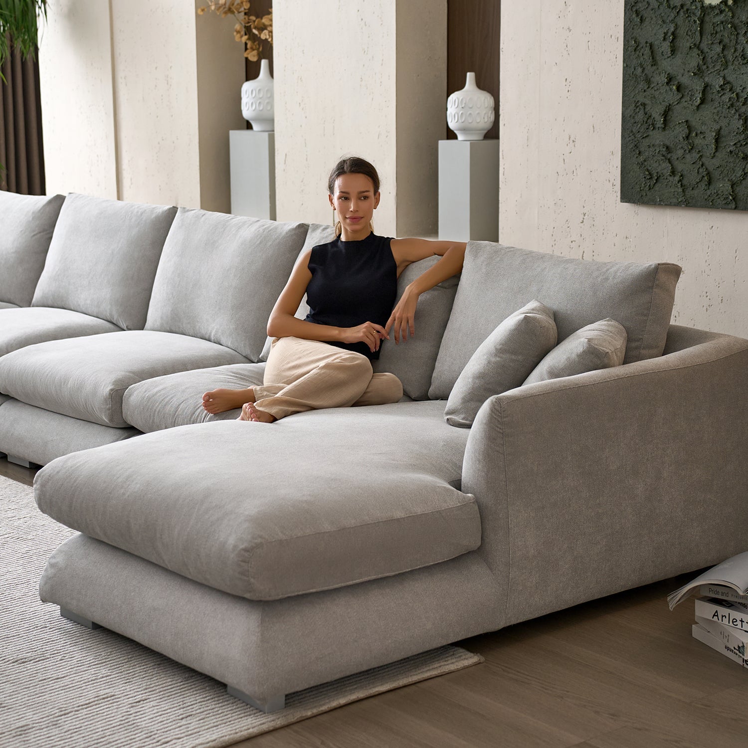 sectional - Feathers U - Sectional - MC - Mario Capasa
