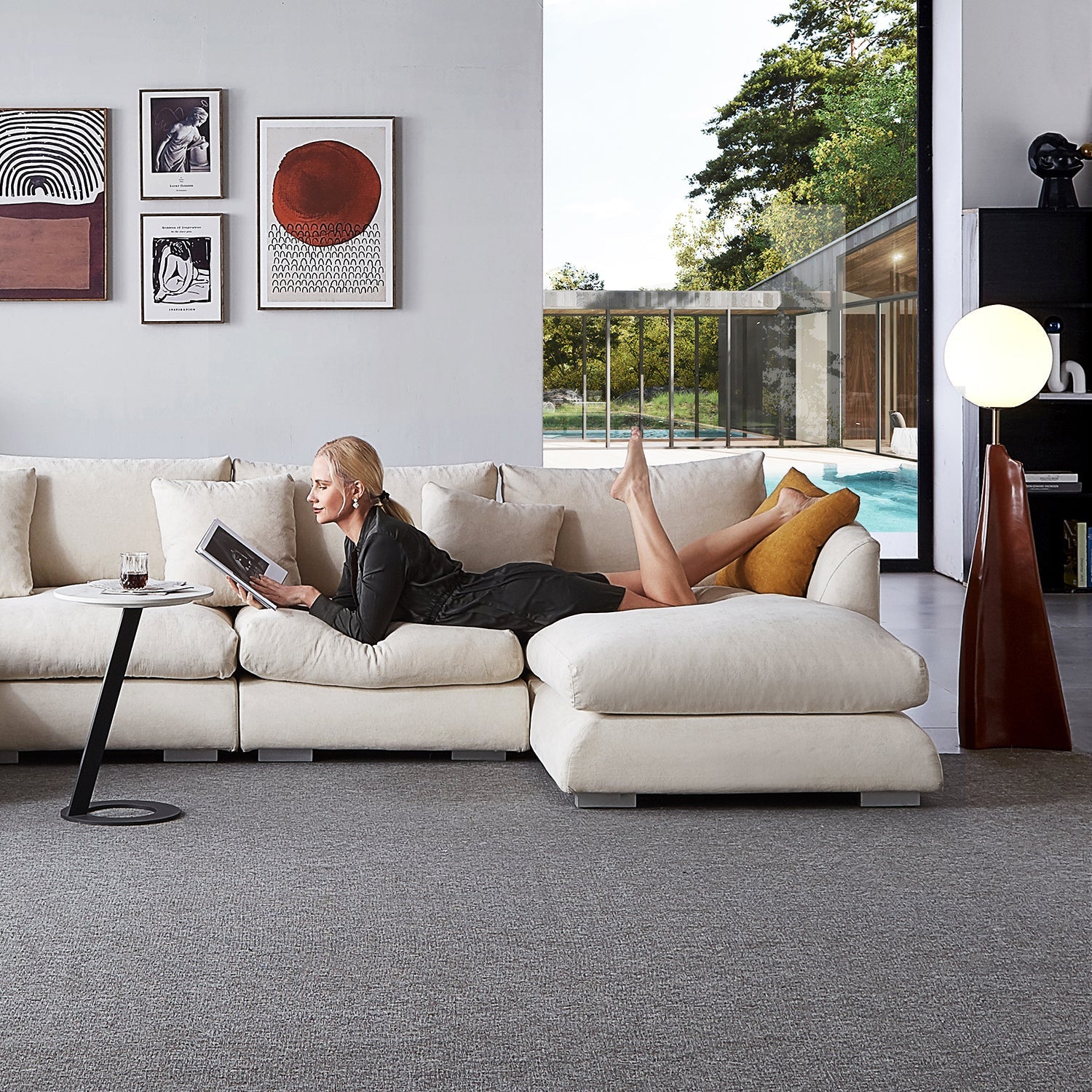 sectional - Feathers U - Sectional - MC - Mario Capasa
