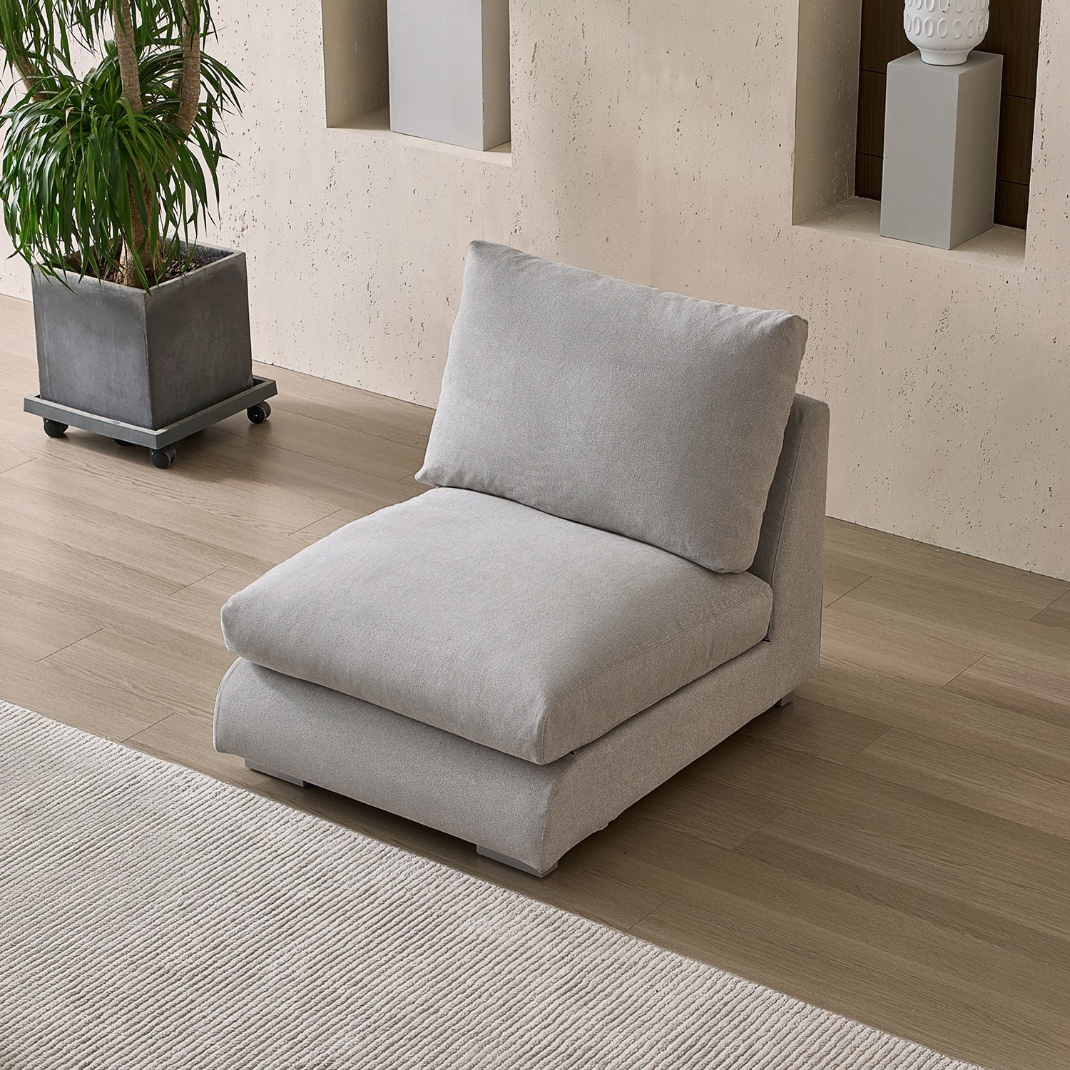 Modular - Feathers 1 - Seater - Armless - MC - Mario Capasa