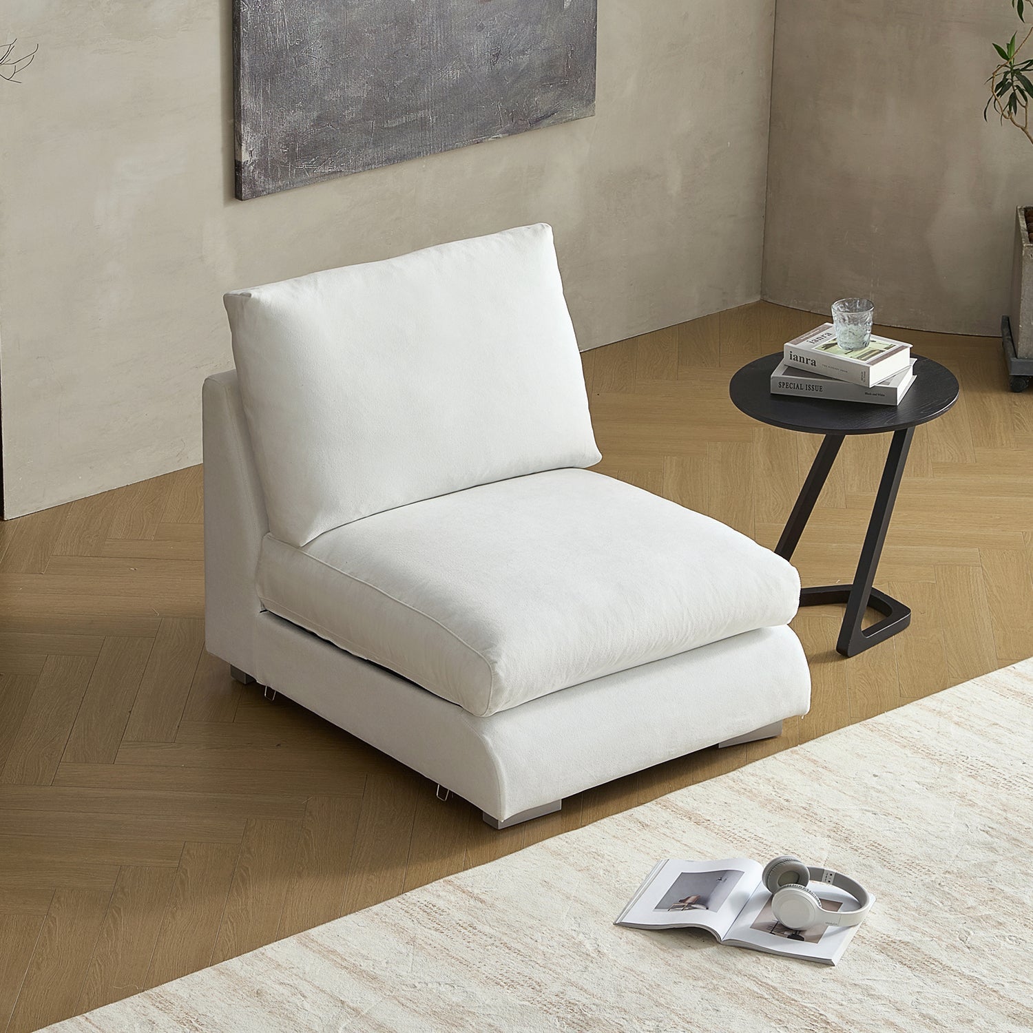 Modular - Feathers 1 - Seater - Armless - MC - Mario Capasa